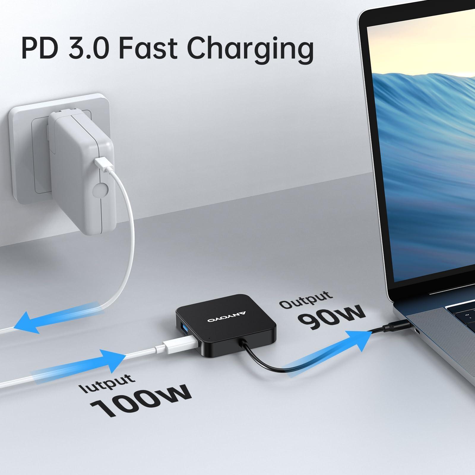 USB C Hub Dual HDMI Adapter - 4K Dual Monitor USB C Dock with 100W PD Charging, 3x USB 3.0 Ports, USB C Port - MacBook Pro/Air Accessories for Home Office & Gaming Setup