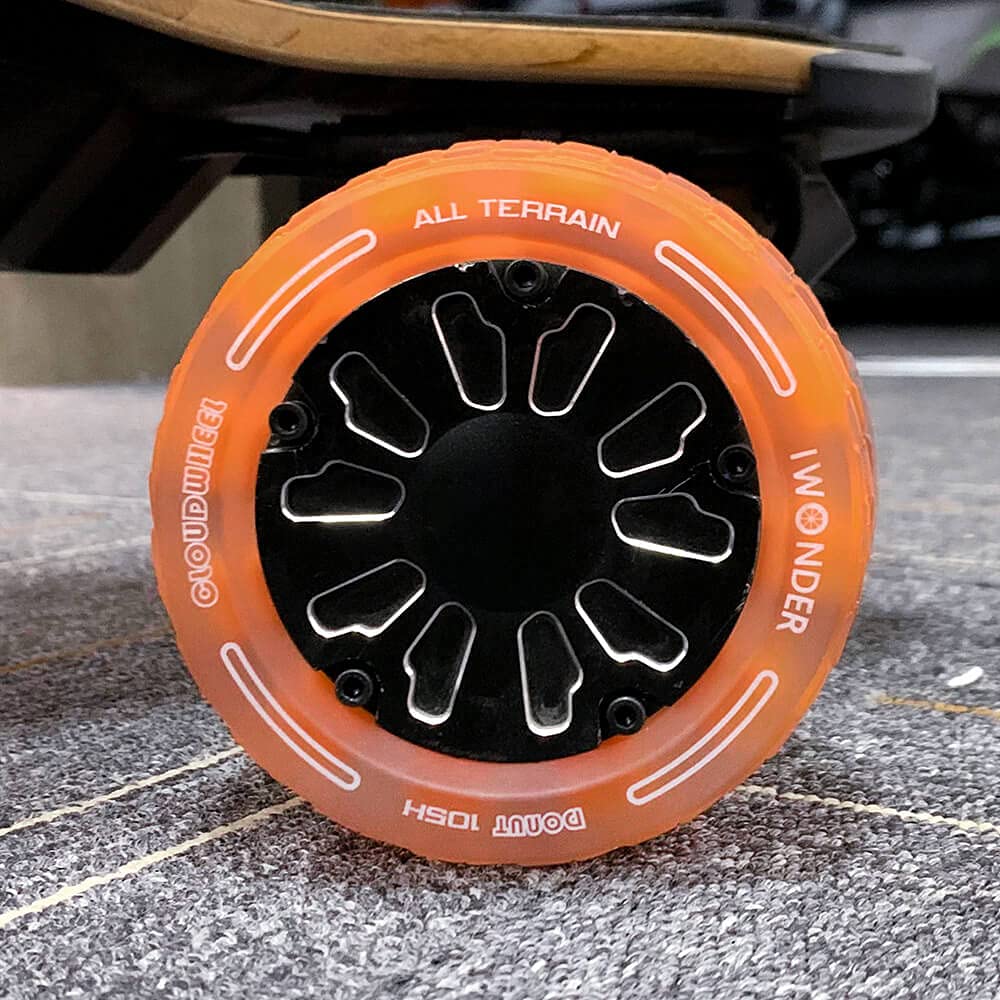 IWONDER CLOUDWHEEL Donut 105mm Hub Motor Sleeve - All Terrain Electric Skateboard Wheels for Urban & Off-Road Riding | Compatible with Hub Motor Electric Skateboards | Perfect for Commuting, Cruising and Adventure Riding