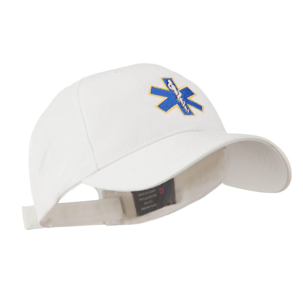 Star of Life Embroidered Baseball Cap - EMT EMS Paramedic Medical Hat - Adjustable Snapback for First Responders & Healthcare Professionals