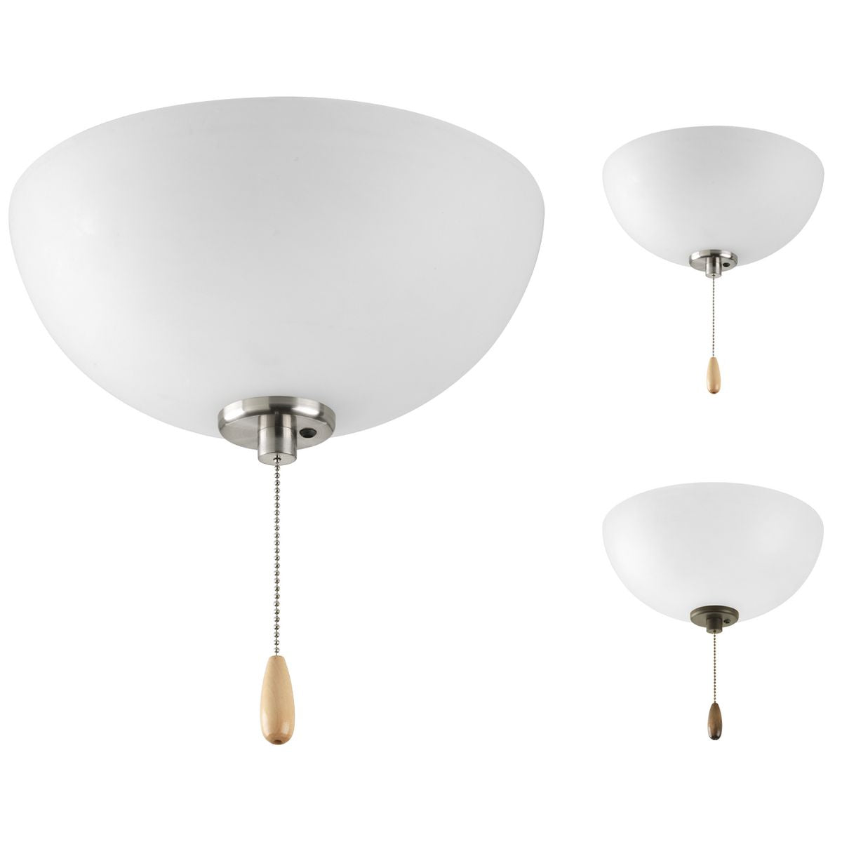 Bravo Collection 2-Light Ceiling Fan with LED Bulbs - Modern Flush Mount Lighting Fixture for Bedroom, Living Room & Indoor Spaces