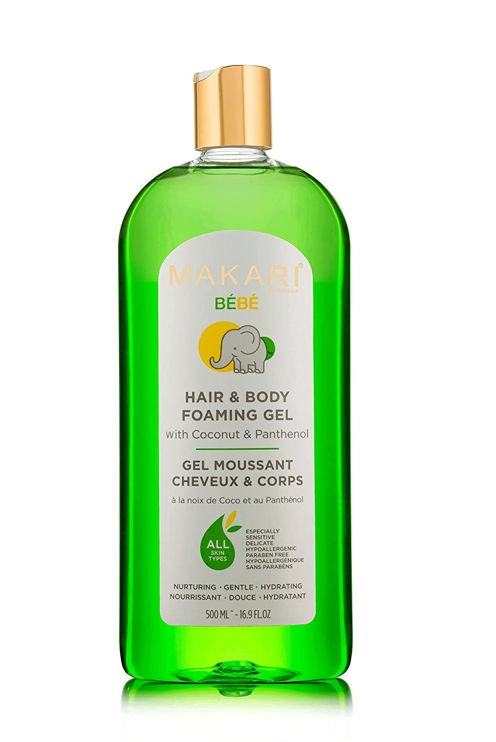 MAKARI Bebe 3-Piece Baby Shower Gift Set - Gentle Foaming Wash, Cleansing Milk & Soothing Oil | Hypoallergenic, Paraben-Free Newborn Bath Essentials for Sensitive Skin | Perfect for Baby Showers, Newborn Care & Daily Bath Time Routine
