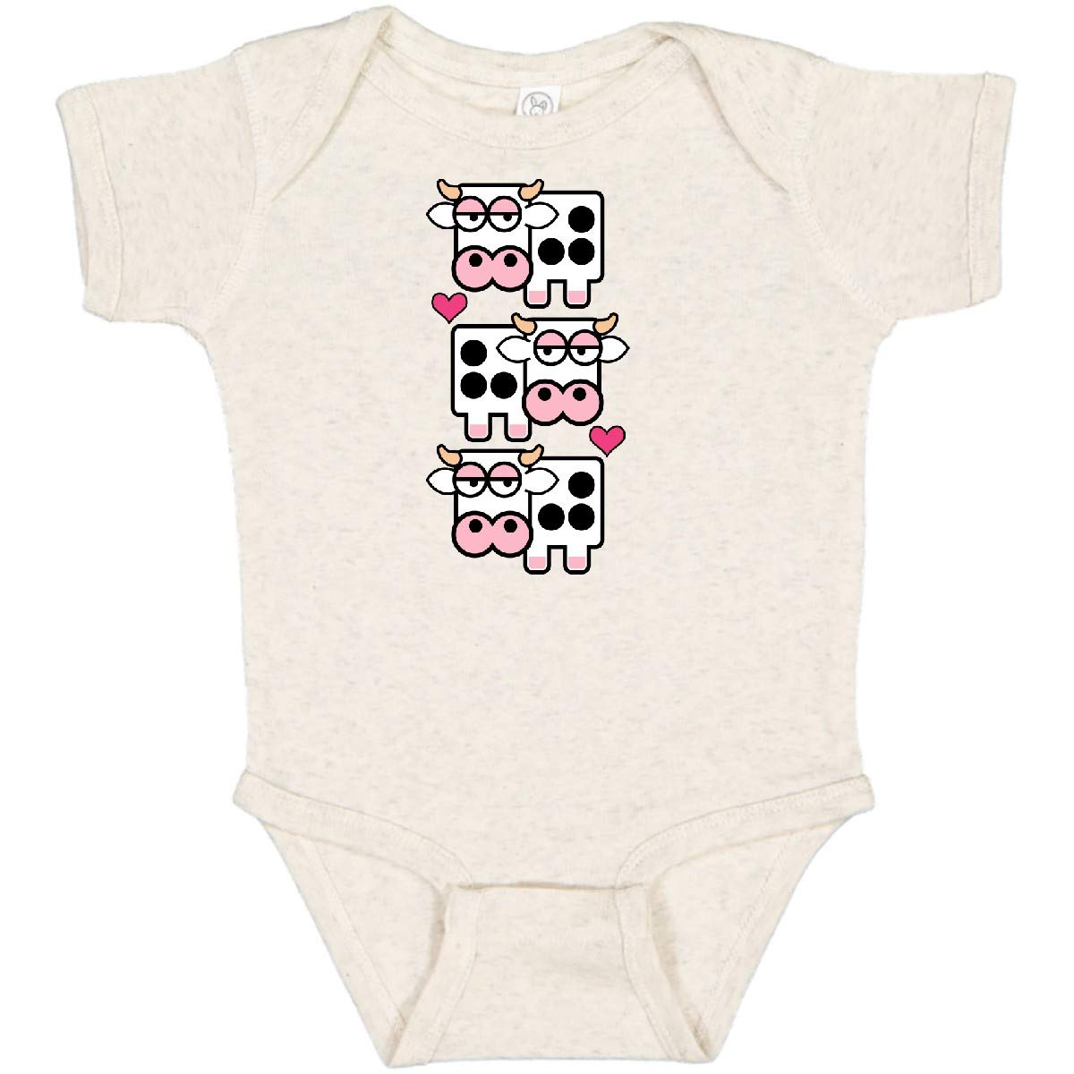 Inktastic Cow Baby Clothes - Adorable Farm Animals Baby Bodysuit for Boys & Girls | Perfect for Farm-Themed Parties, Photo Shoots & Everyday Wear