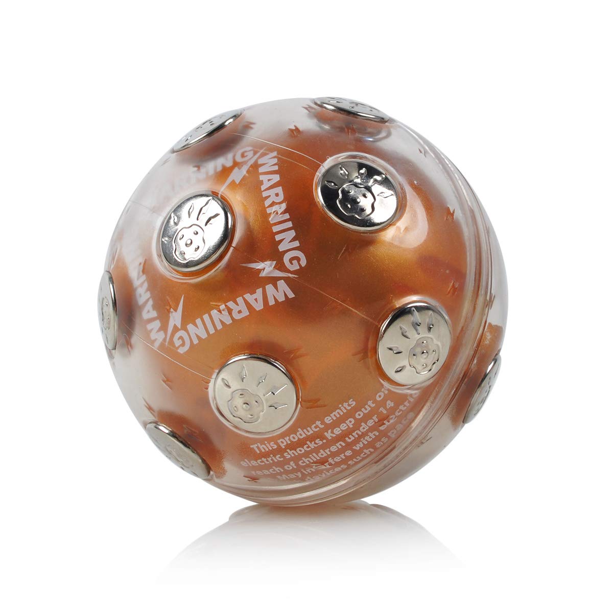 ThinkTop Shock Ball Hot Potato Game - Electric Shocking Party Game for Adults & Kids - Fun Christmas Gift & Novelty Toy for Family Gatherings, Game Nights & Birthday Parties (Brown)