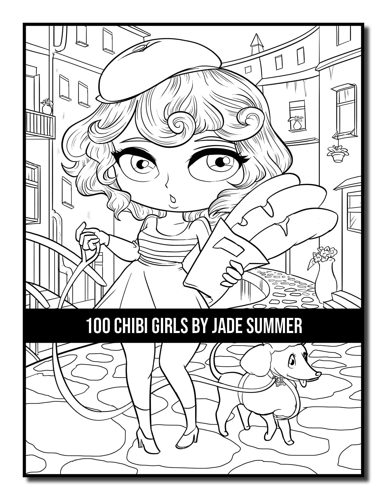 100 Chibi Girls: Cute & Fantasy Adult Coloring Book with Horror & Christmas Themes - Perfect for Stress Relief, Gifts & Creative Relaxation
