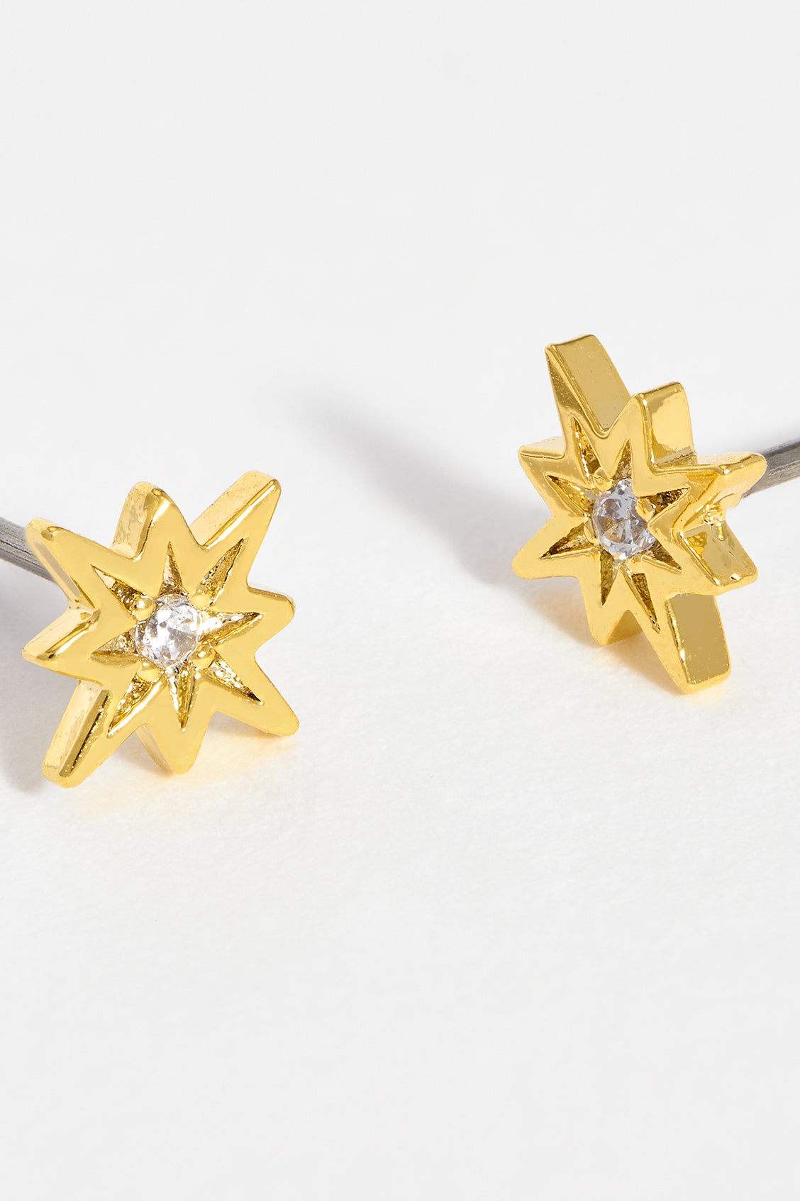 North Star CZ Stud Earrings for Women - Sparkling Cubic Zirconia Silver Earrings - Perfect for Parties, Weddings & Everyday Wear