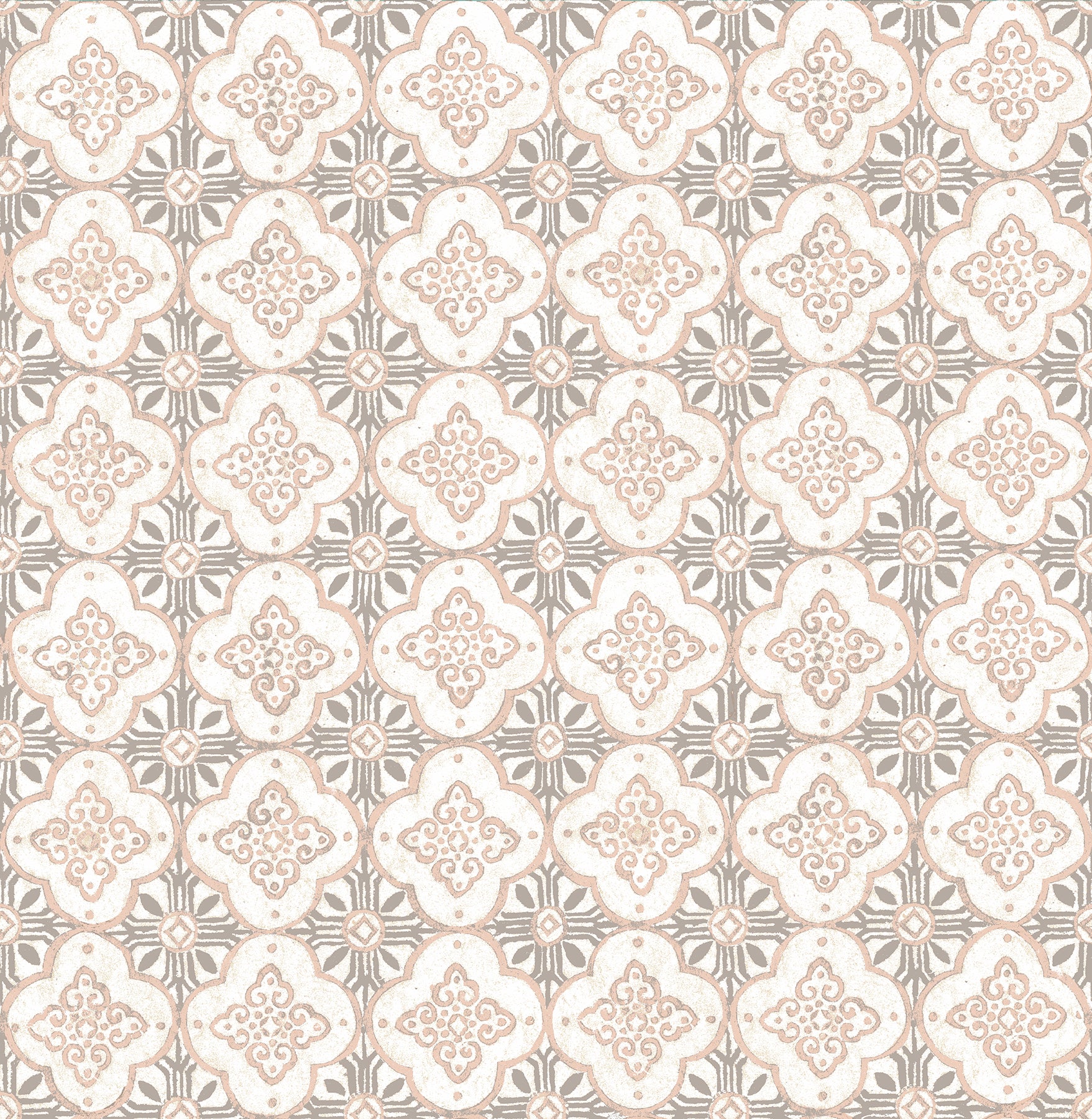 Kismet Pink Geo Pink Quatrefoil Wallpaper - Peel and Stick Removable Wallpaper for Bedroom, Nursery, Living Room | A Street Prints