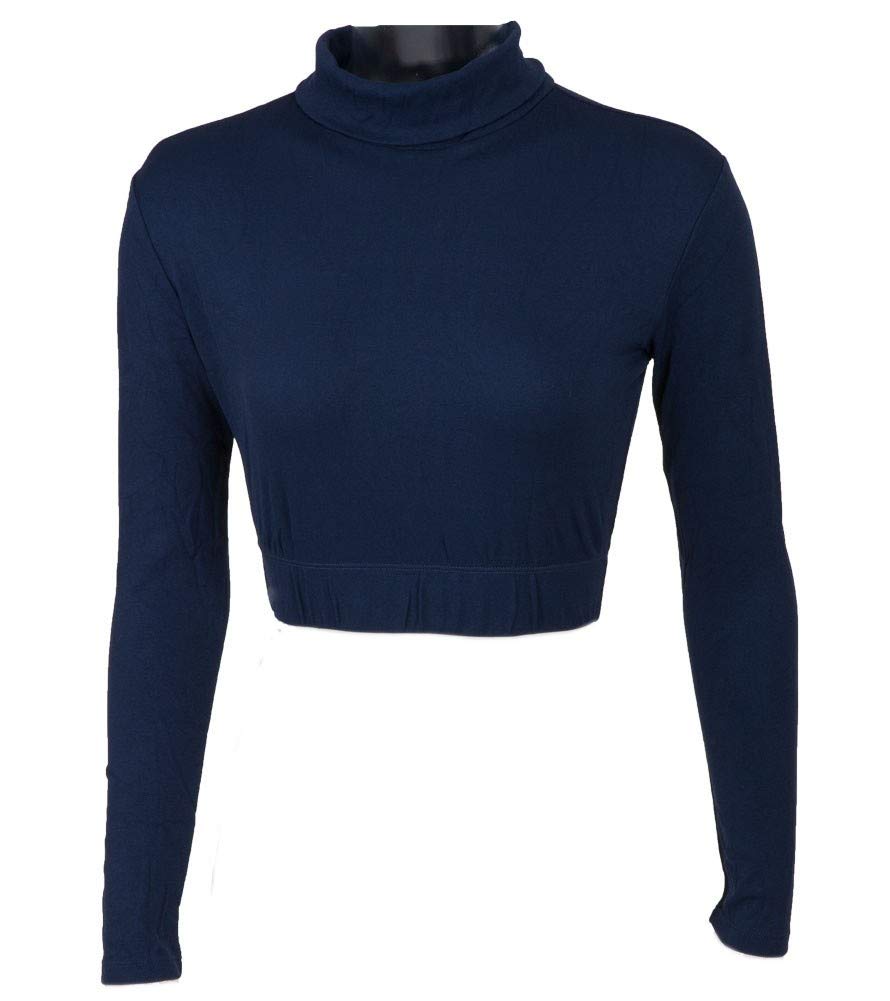 Cheer Fantastic Women's Turtleneck Midriff Top - Sexy Cropped Sweater for Fall & Winter | Perfect for Date Night, Club Outfits and Casual Wear