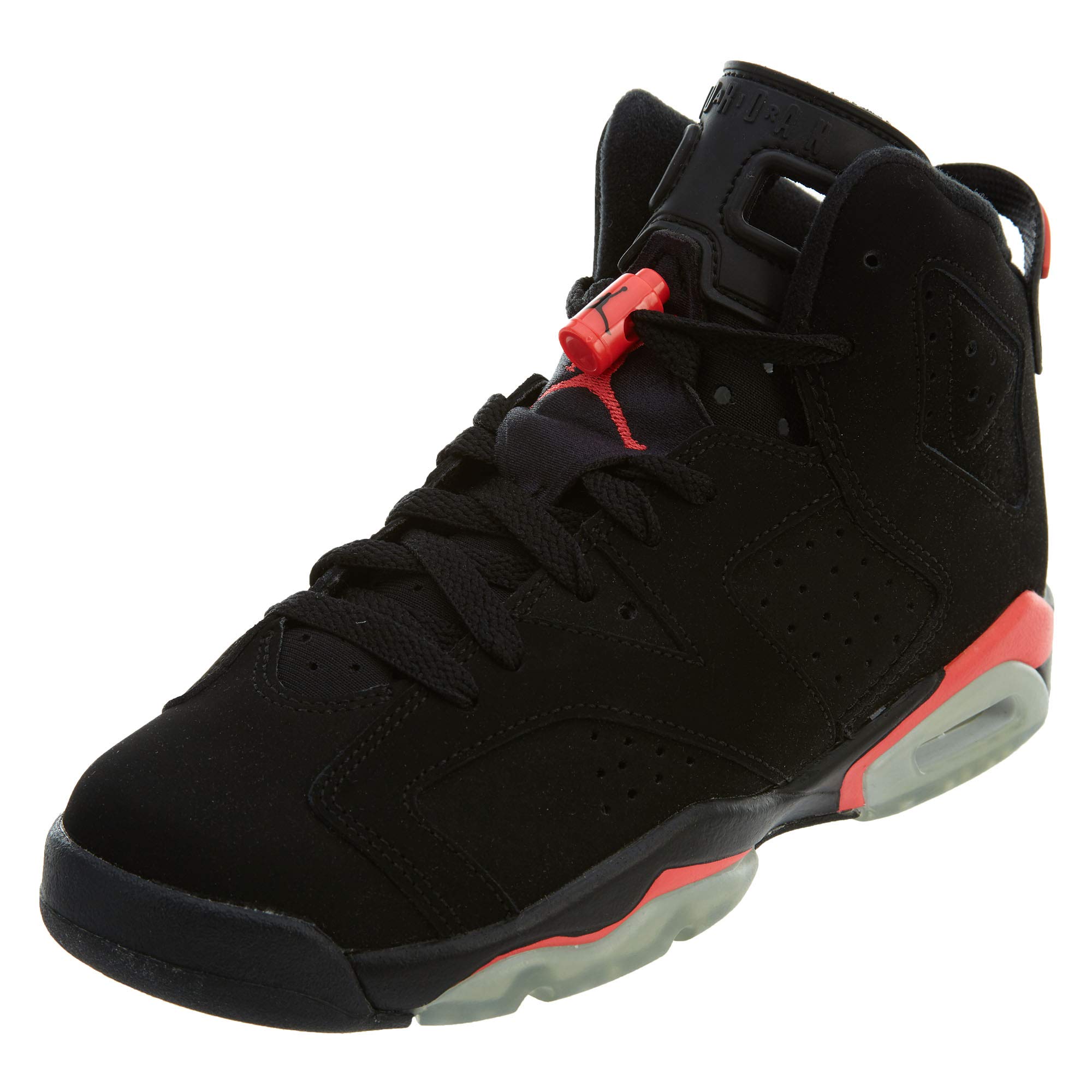 Jordan Kids' Air Jordan 12 Retro BG French Black/Red Basketball Shoes - Stylish & Comfortable Sneakers for Boys & Girls - Perfect for School, Sports & Casual Wear