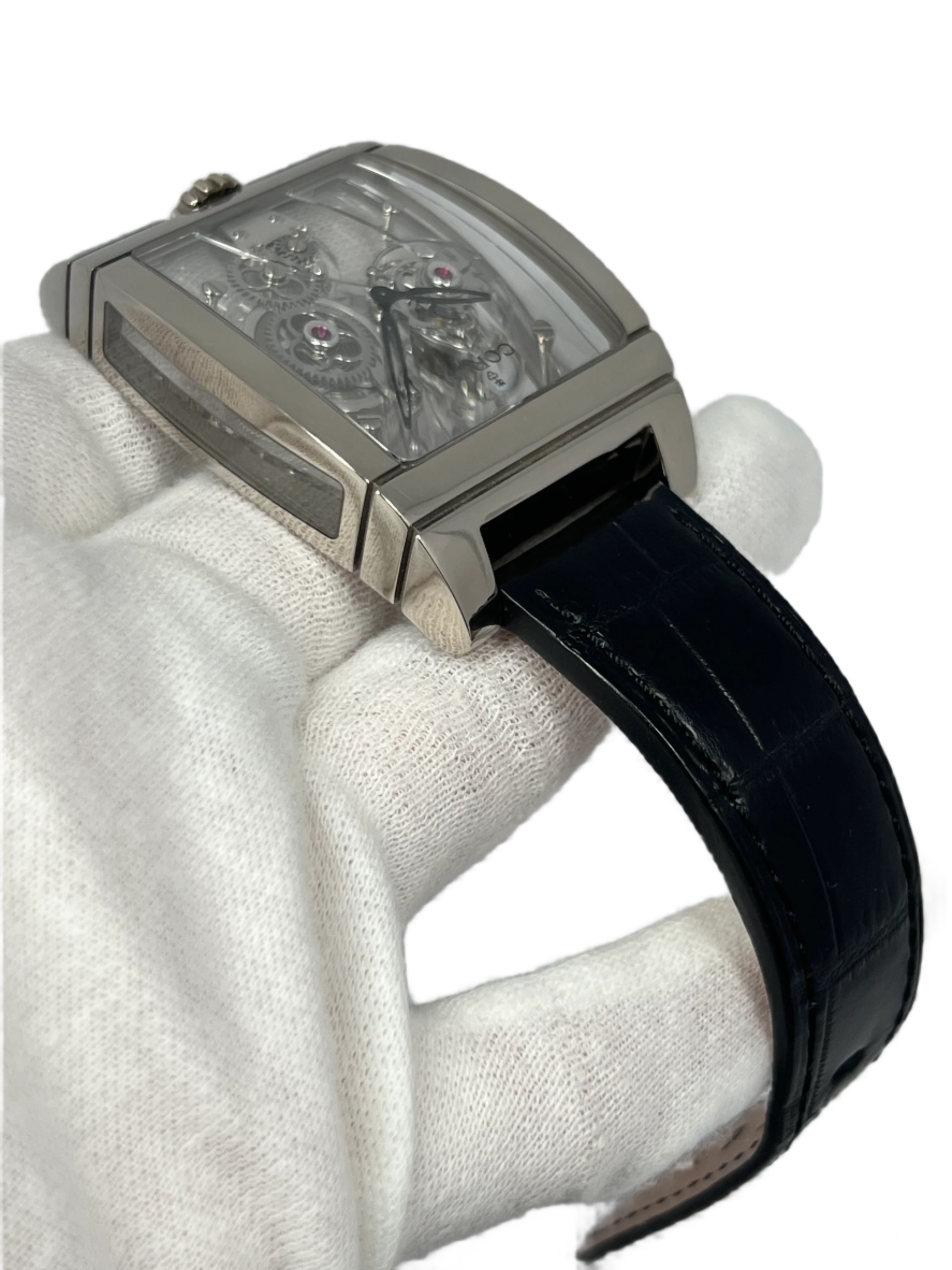 Corum Panoramique Tourbillon 18K White Gold Men's Luxury Watch - Perfect for Formal Events, Business Meetings & Collector's Showcase