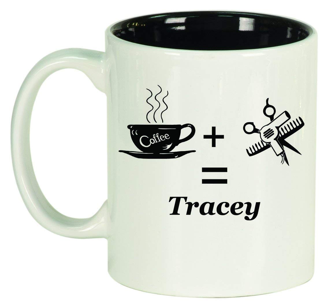 Personalized Engraved 11 oz Ceramic Coffee Mug - Custom Hair Stylist Gift for Coffee Lovers | Perfect for Salons, Home Use & Office