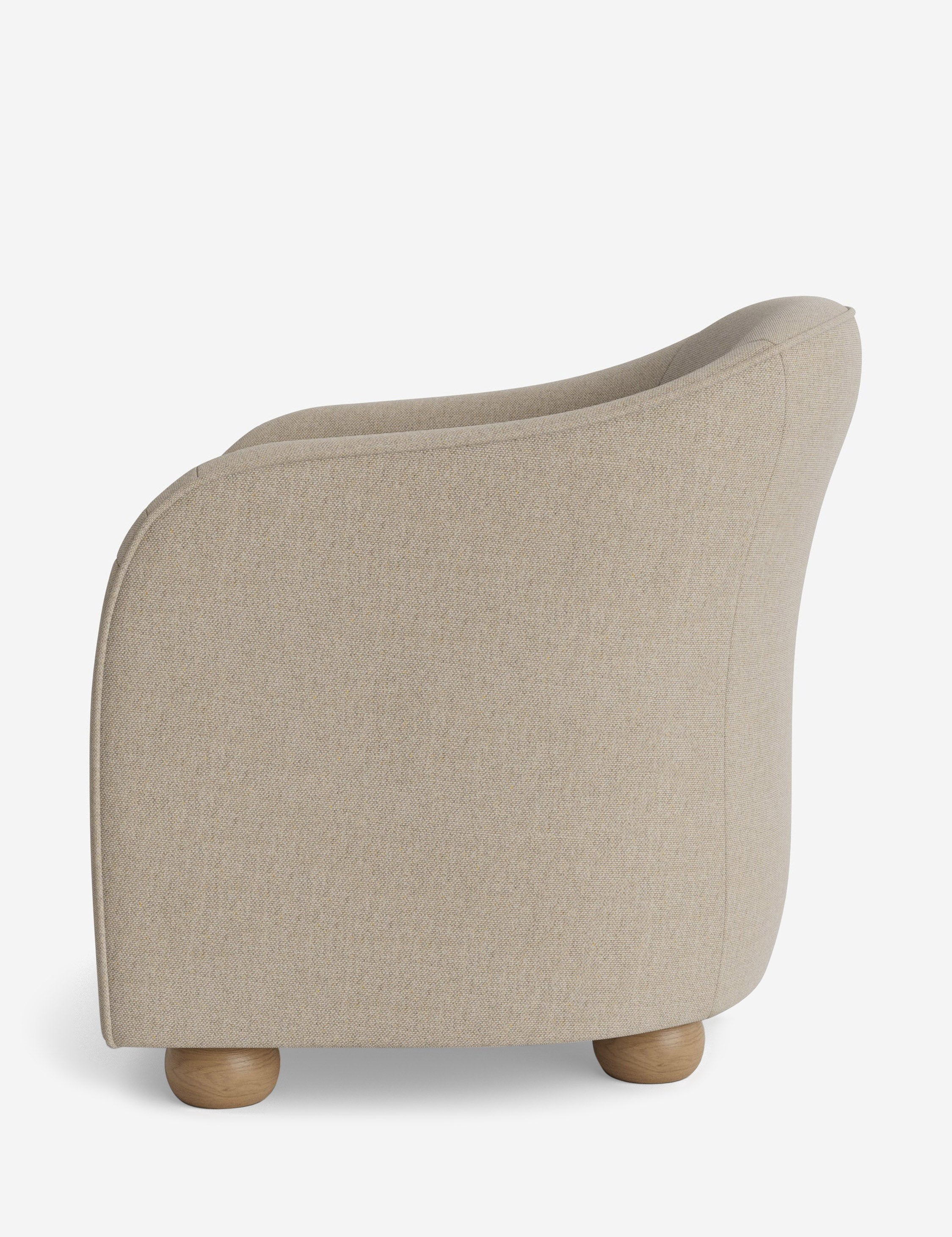 Faro Accent Chair by DISC Interiors - Modern Mid-Century Lounge Chair with Wooden Legs - Perfect for Living Room, Bedroom or Office Decor