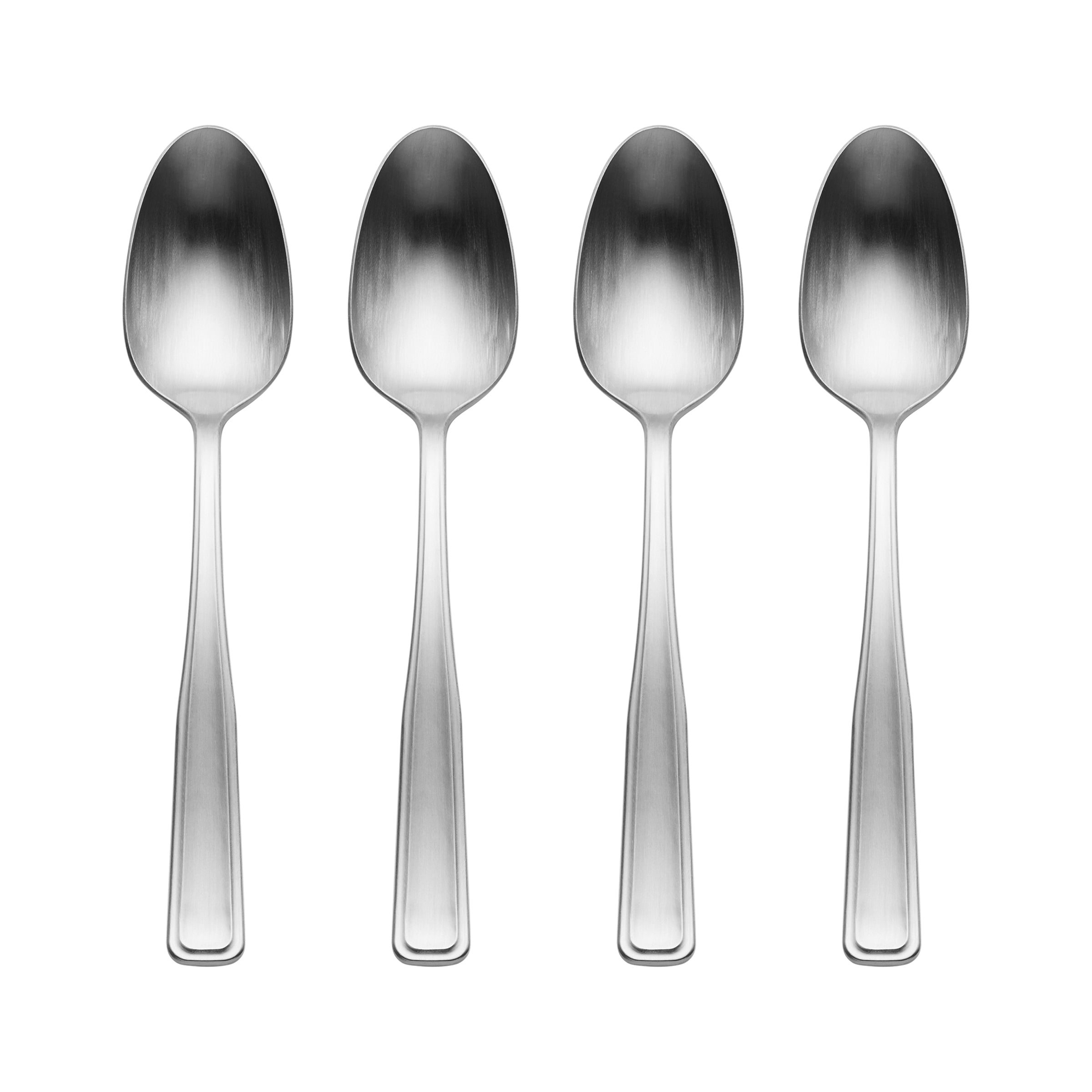 Reid 4-Piece Satin Dinner Spoon Set - Elegant Stainless Steel Flatware for Fine Dining & Formal Occasions