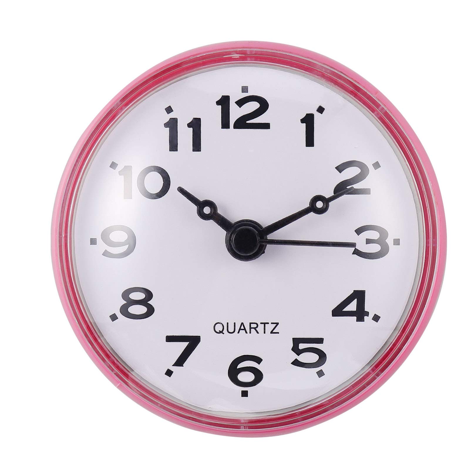 Waterproof Silent Wall Clock for Bathroom - Hanging Alarm Clock with Mute Feature - Perfect for Shower, Spa, and Home Decor