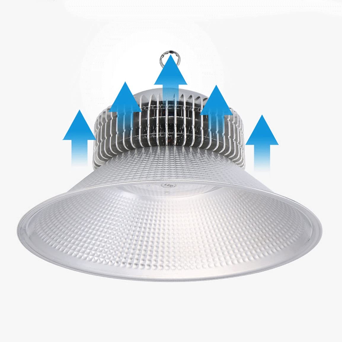150W Ultra Thin LED High Bay Light - IP65 Waterproof Aluminum Chandelier for Warehouse, Workshop & Garage - Energy Efficient Industrial Lighting for Commercial Spaces
