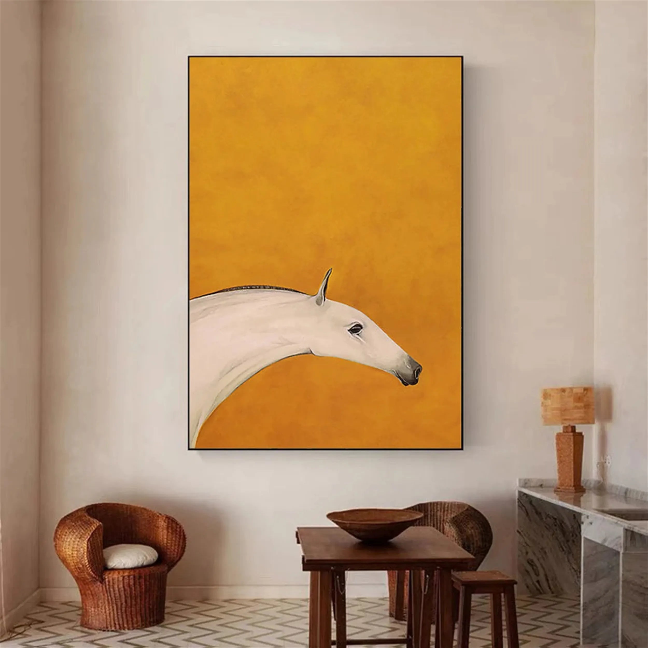 Animal Art Painting #AP009 - Handmade Wildlife Canvas Art for Home & Office Decor - Perfect for Living Room, Bedroom, or Gift