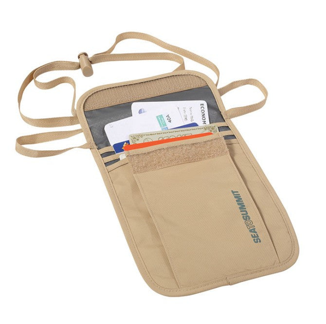 Sea to Summit Travelling Light ™ Neck Pouch - Secure Travel Wallet for Passport, Cash & Cards - Perfect for Hiking, Camping & International Travel