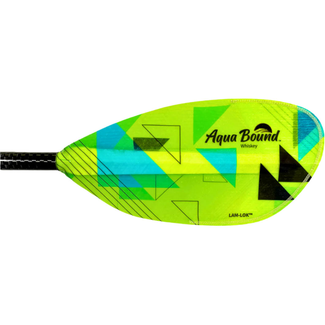 **Aqua Bound Whiskey Fiberglass Straight Shaft Posi Lok 2-Piece Kayak Paddle - Lightweight & Durable for Touring, Fishing & Recreational Kayaking**