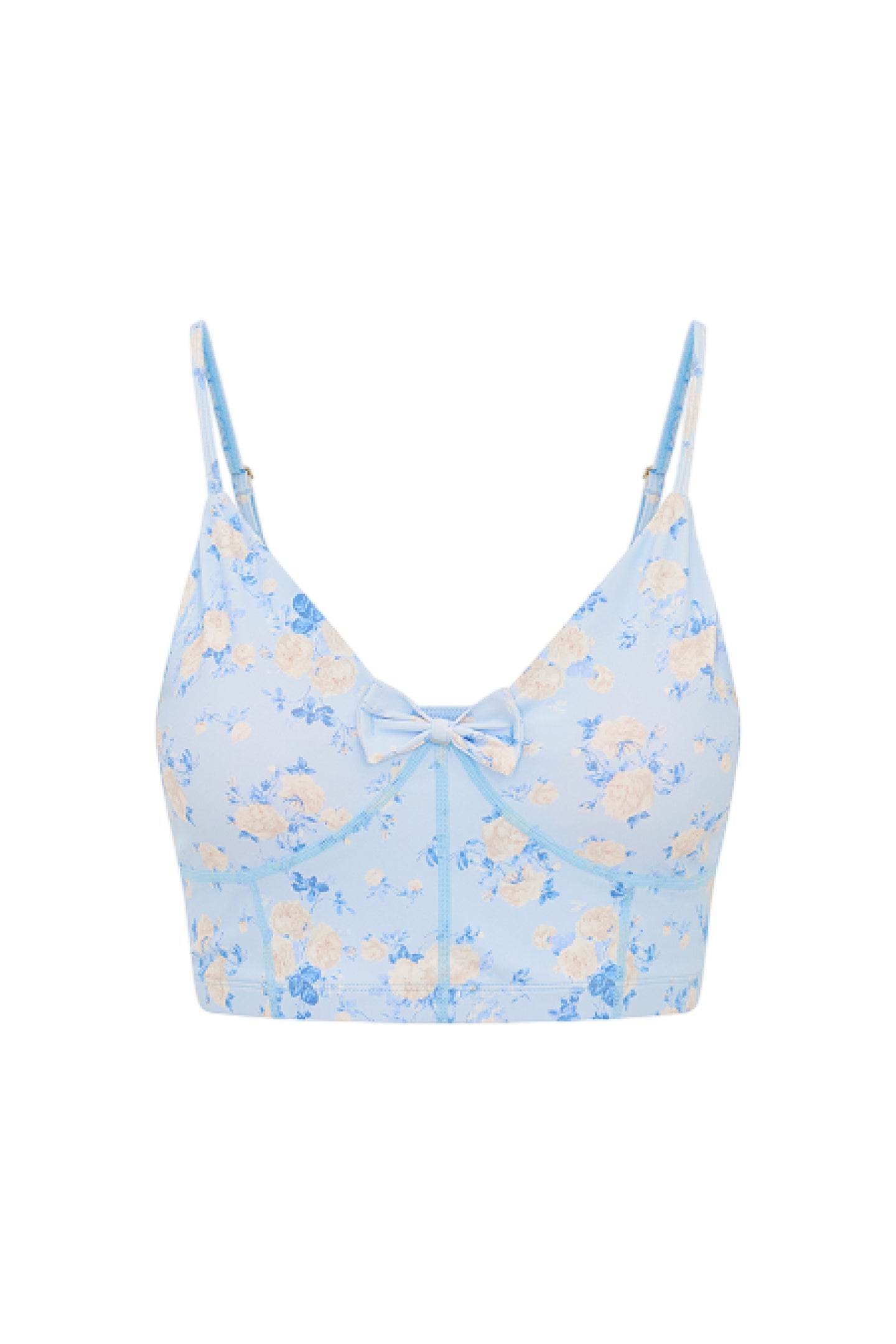 Ridgeson Floral Active Sports Bra for Women - Comfortable Workout Yoga Bras with Support & Breathable Fabric - Perfect for Running, Gym, and Fitness Training