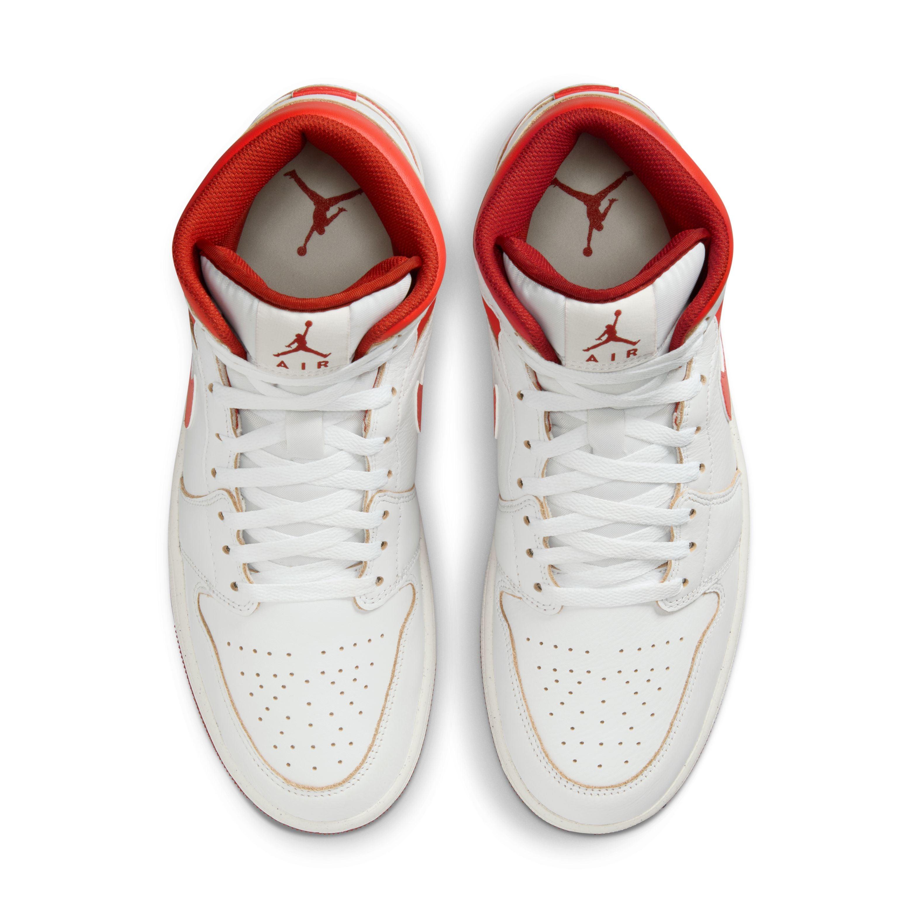 Air Jordan 1 Mid SE 'Dune Red' Men's Basketball Shoes - Retro Sneakers for Casual Wear & Street Style Fashion