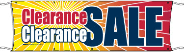 Giant Outdoor Banner for Clearance Sale - Waterproof & Durable Vinyl Sign for Storefronts, Events & Promotions | Perfect for Retail Stores, Grand Openings & Seasonal Sales