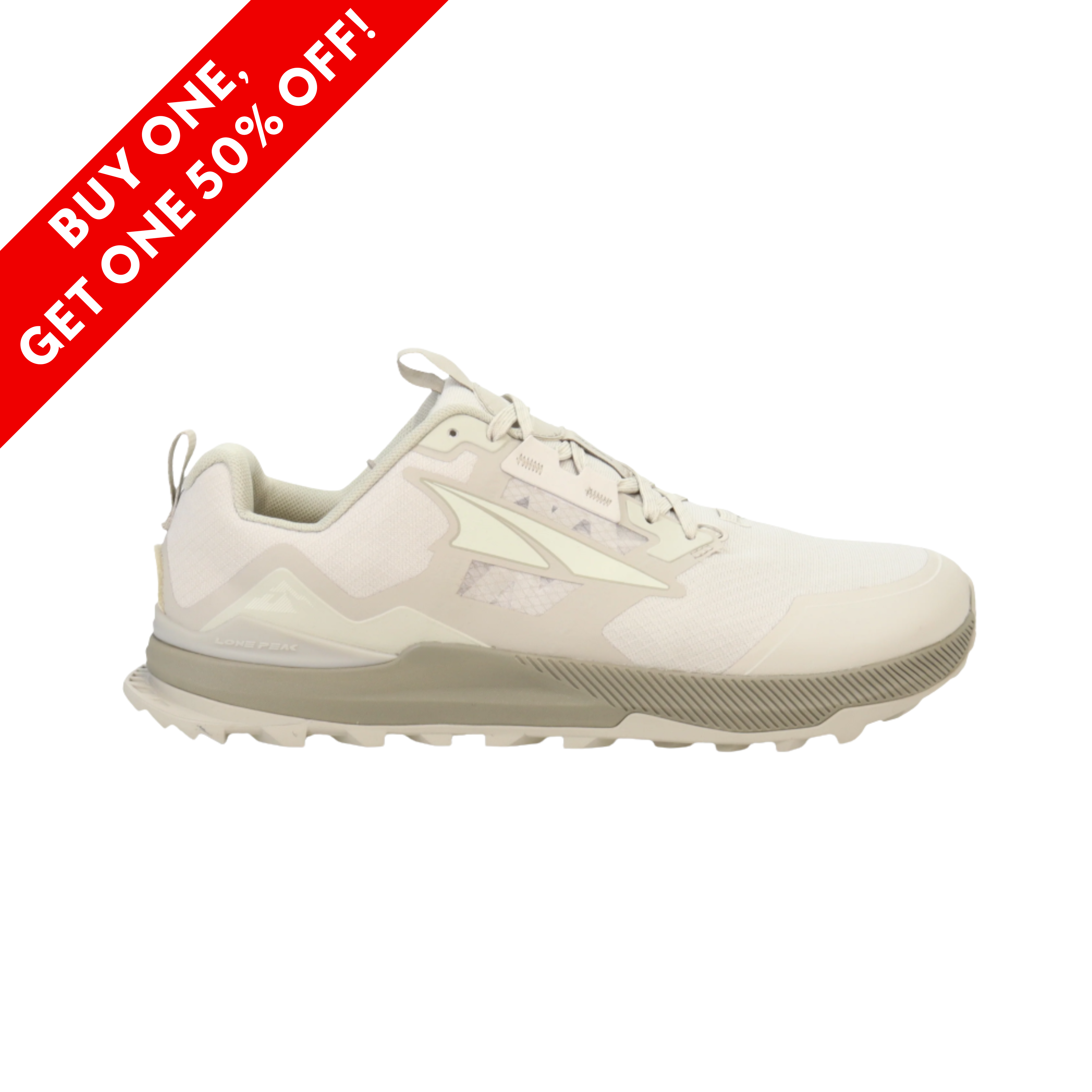 Men's Altra Lone Peak 7 Trail Running Shoes - Taupe (Regular Width) for Hiking, Backpacking & Outdoor Adventures