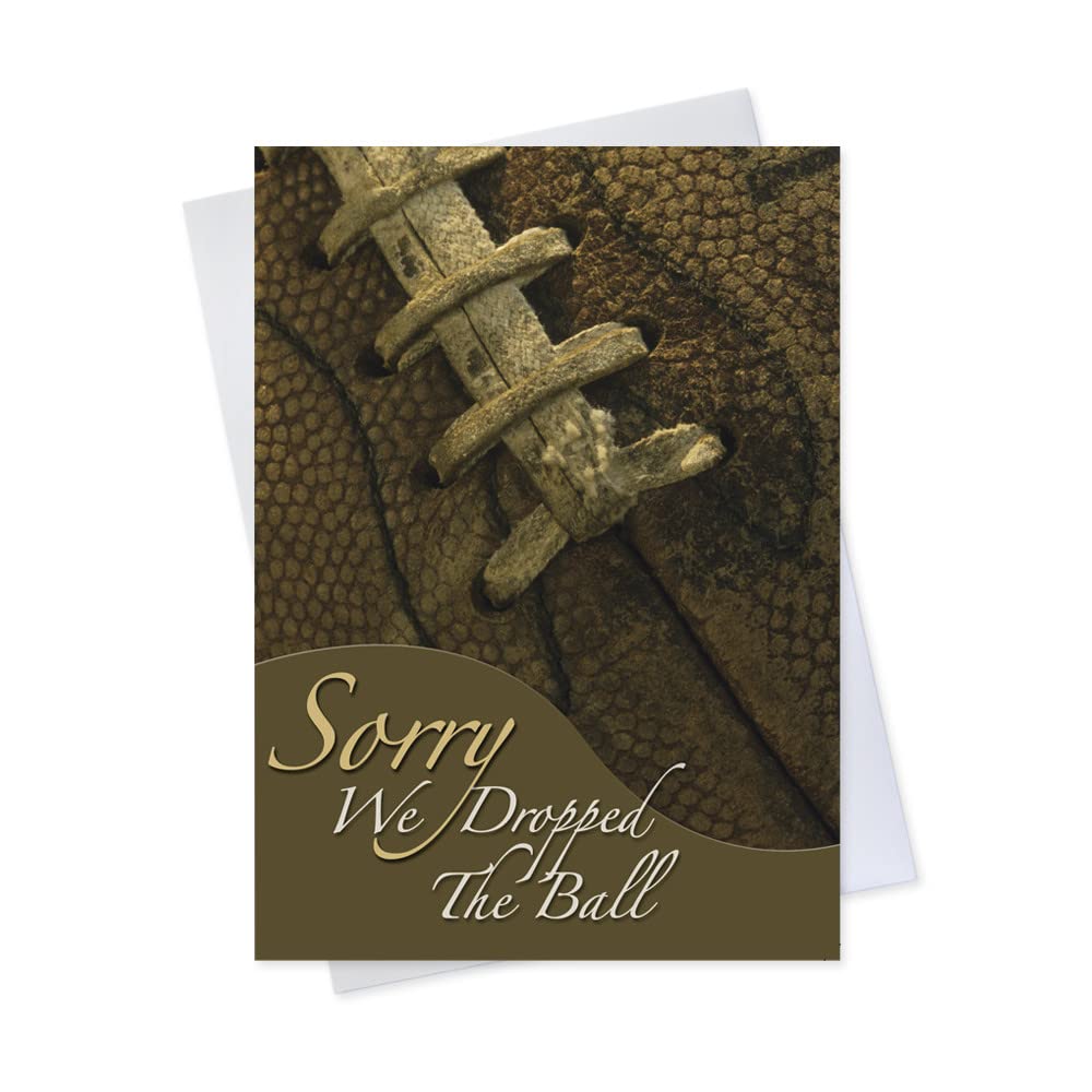 CEO Cards - Professional Business Apology Greeting Cards (We Dropped the Ball) - 5x7 Inches - Pack of 25 Premium Cards & 26 White Envelopes (Y7002) - Perfect for Corporate Gifts, Client Apologies & Office Communications