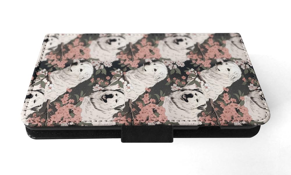 **Stylish Pyrenean Mastiff Puppy Dog Pattern Faux Leather Flip Wallet Phone Case for Apple iPhone 14 - Perfect for Daily Use & Gift Giving**