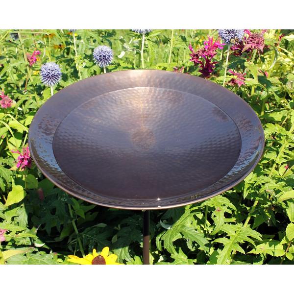 Rustic Burnt Copper Bird Bath for Garden - Outdoor Decorative Birdbath for Birds to Drink & Bathe - Perfect for Backyard, Patio, and Garden Decor