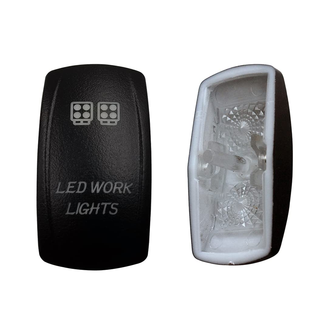 Laser Etched Backlit Switch Cover Cap for Car Boat Dashboard Rocker Switch - Waterproof & Durable Replacement Part - Perfect for Marine, RV, and Automotive Applications