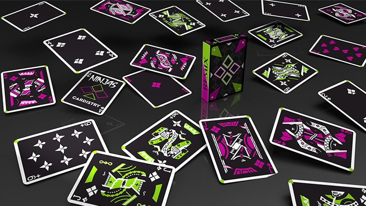 Limited Edition Cardistry Ninjas Remix Deck - Premium Playing Cards for Magic Tricks & Card Flourishes | Perfect for Cardists, Magicians & Collectors