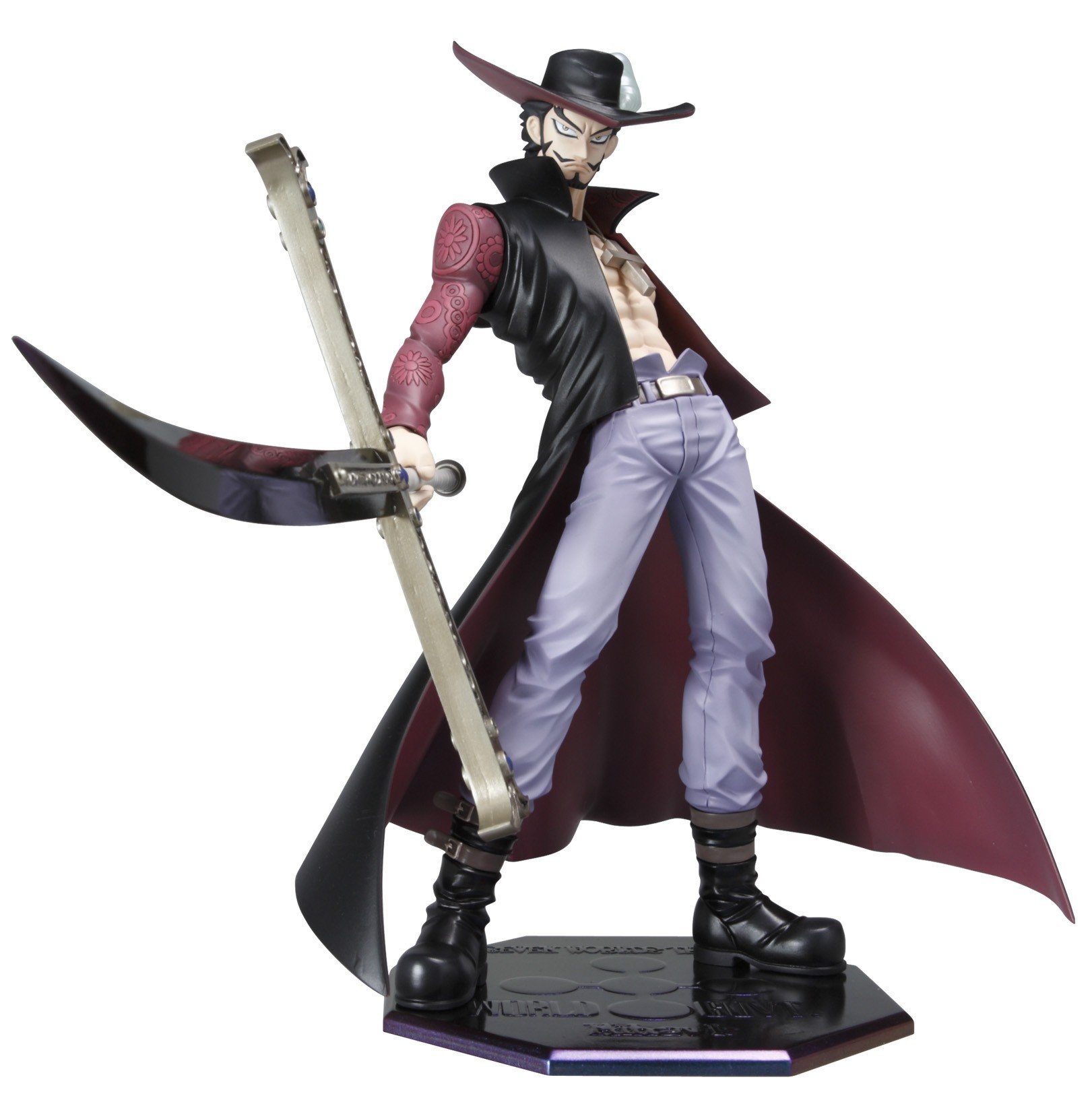 Portrait of Pirates One Piece NEO DX Dracule Mihawk Action Figure - Collectible Anime Statue for Display & Decor | Perfect for Anime Fans, Gift Giving, and Home/Office Decoration