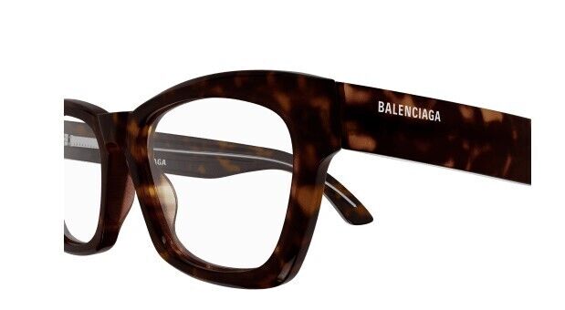 Balenciaga BB0242O 002 Havana Cat Eye Unisex Eyeglasses - Stylish & Lightweight Frame for Men & Women - Perfect for Work, Reading & Fashion Accessories