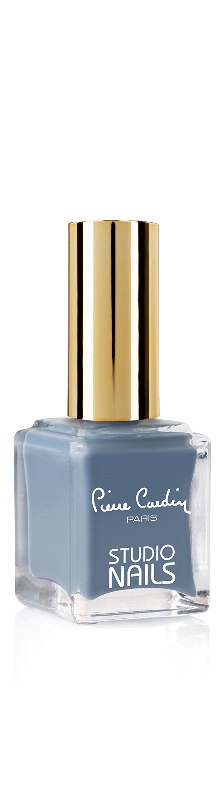 Pierre Cardin Paris Long Lasting Studio Nail Polish - Mineral Oil-Free, 7 Days Perfect Tenacity (75-Dirty Medium Blue) - Professional Salon Quality for Manicures & Pedicures