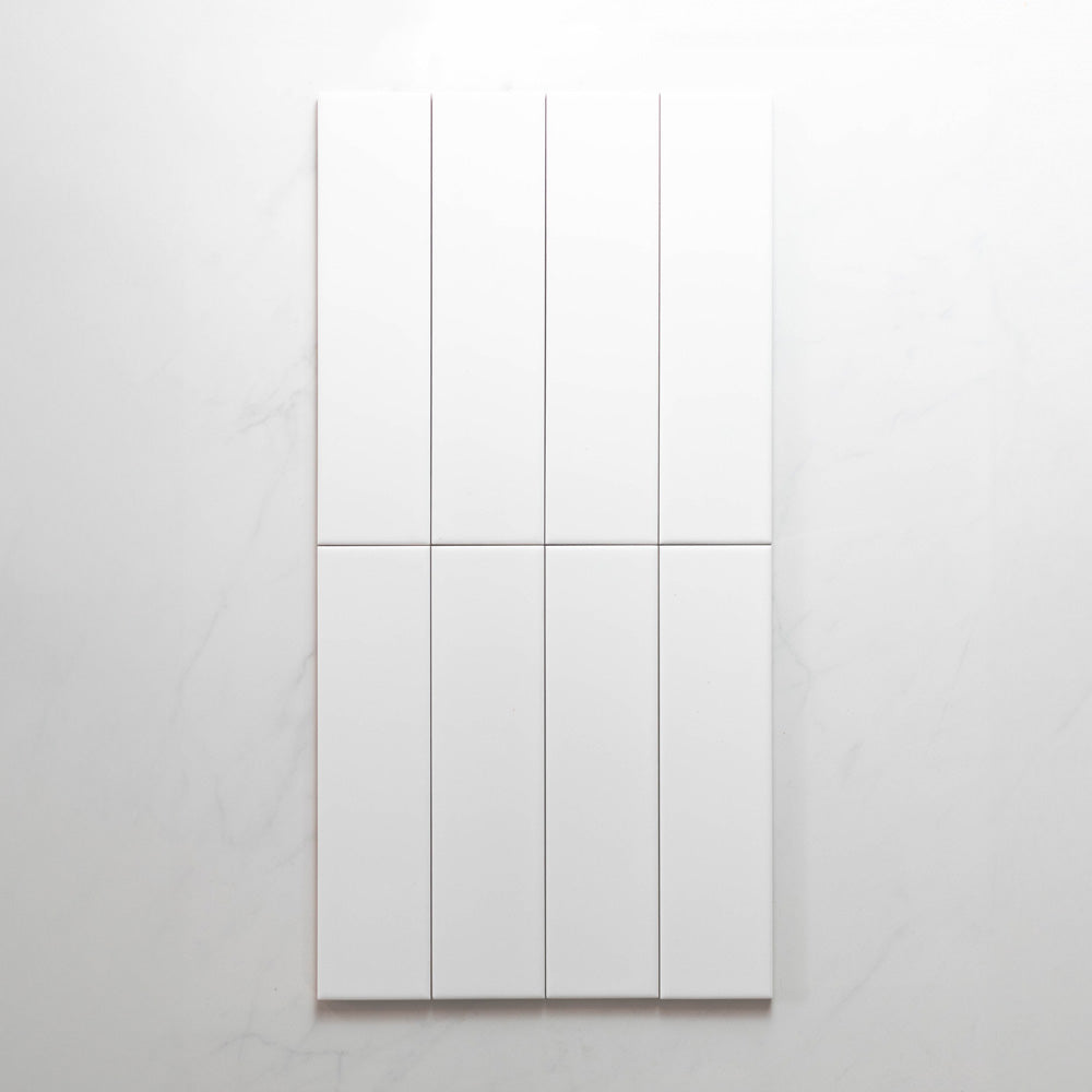 Premium Glossy White 75x300mm Subway Tile - Unrectified Ceramic Wall & Backsplash Tile for Kitchen, Bathroom & Shower Renovation