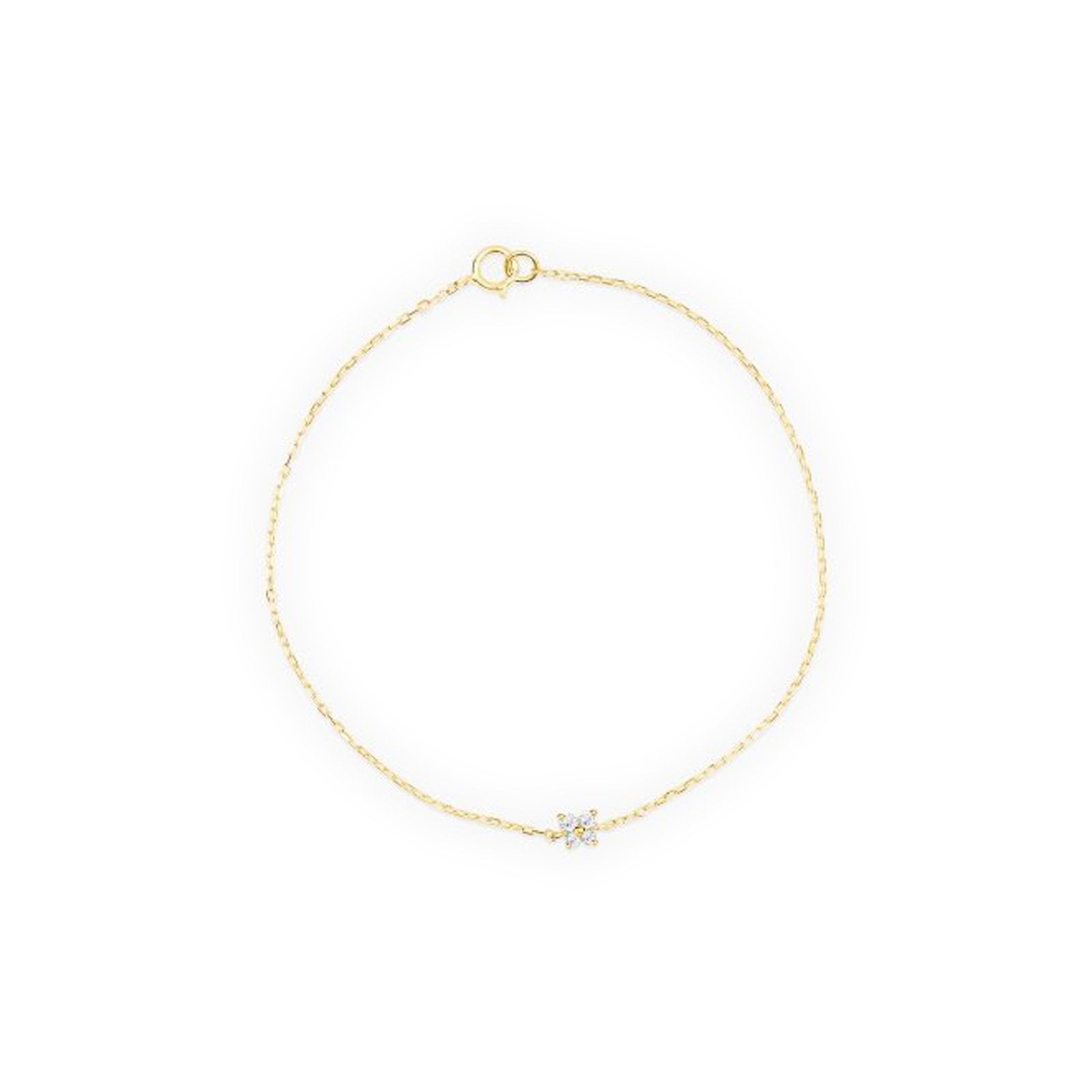 14k Yellow Gold Diamond Butterfly Bracelet - Elegant & Dainty Jewelry for Women, Perfect for Gifts, Anniversaries & Special Occasions