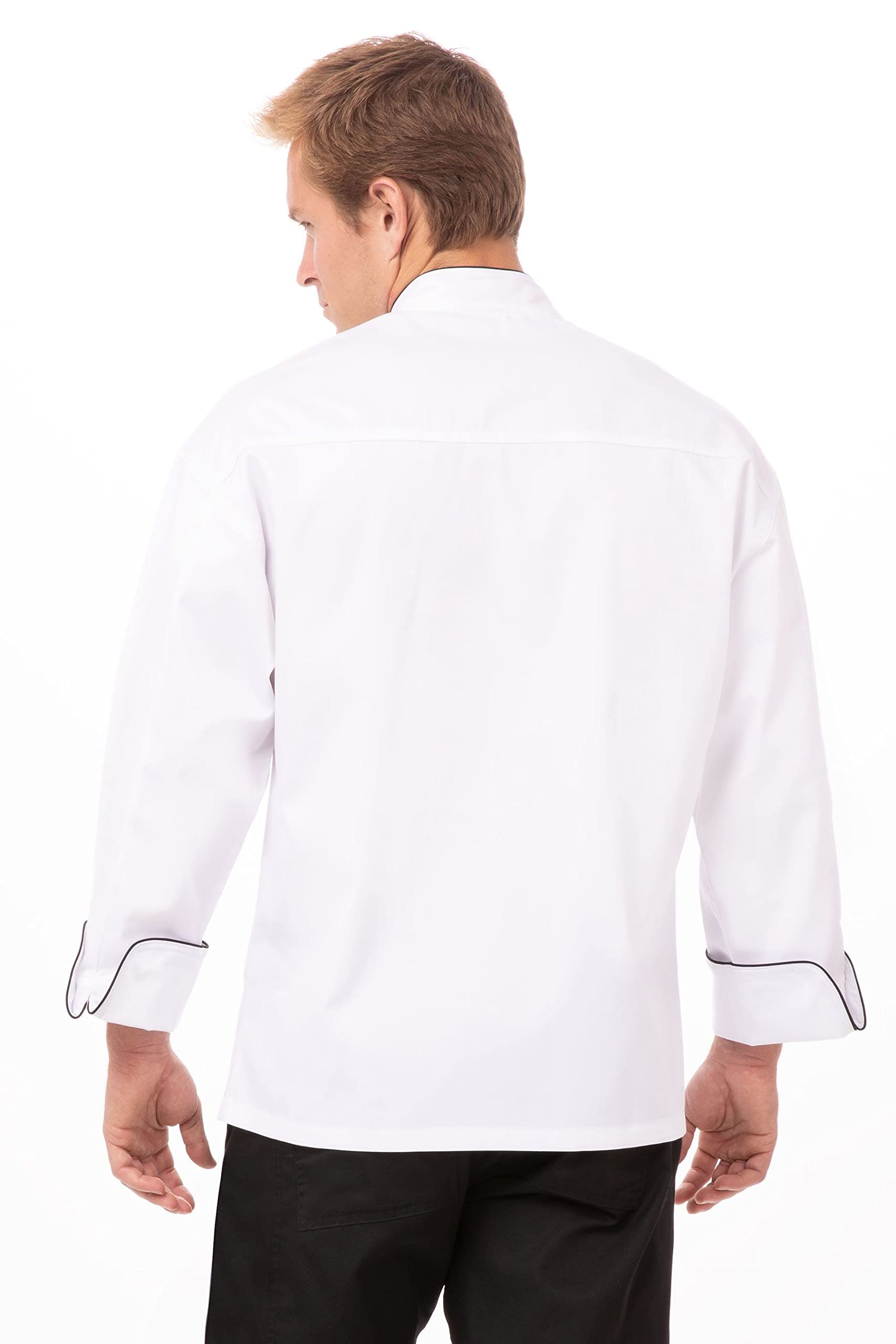 Chef Works Men's Sicily Executive Chef Coat - Professional Kitchen Uniform for Cooking, Baking & Culinary Arts | Durable & Comfortable Chef Jacket for Restaurants, Catering & Food Service