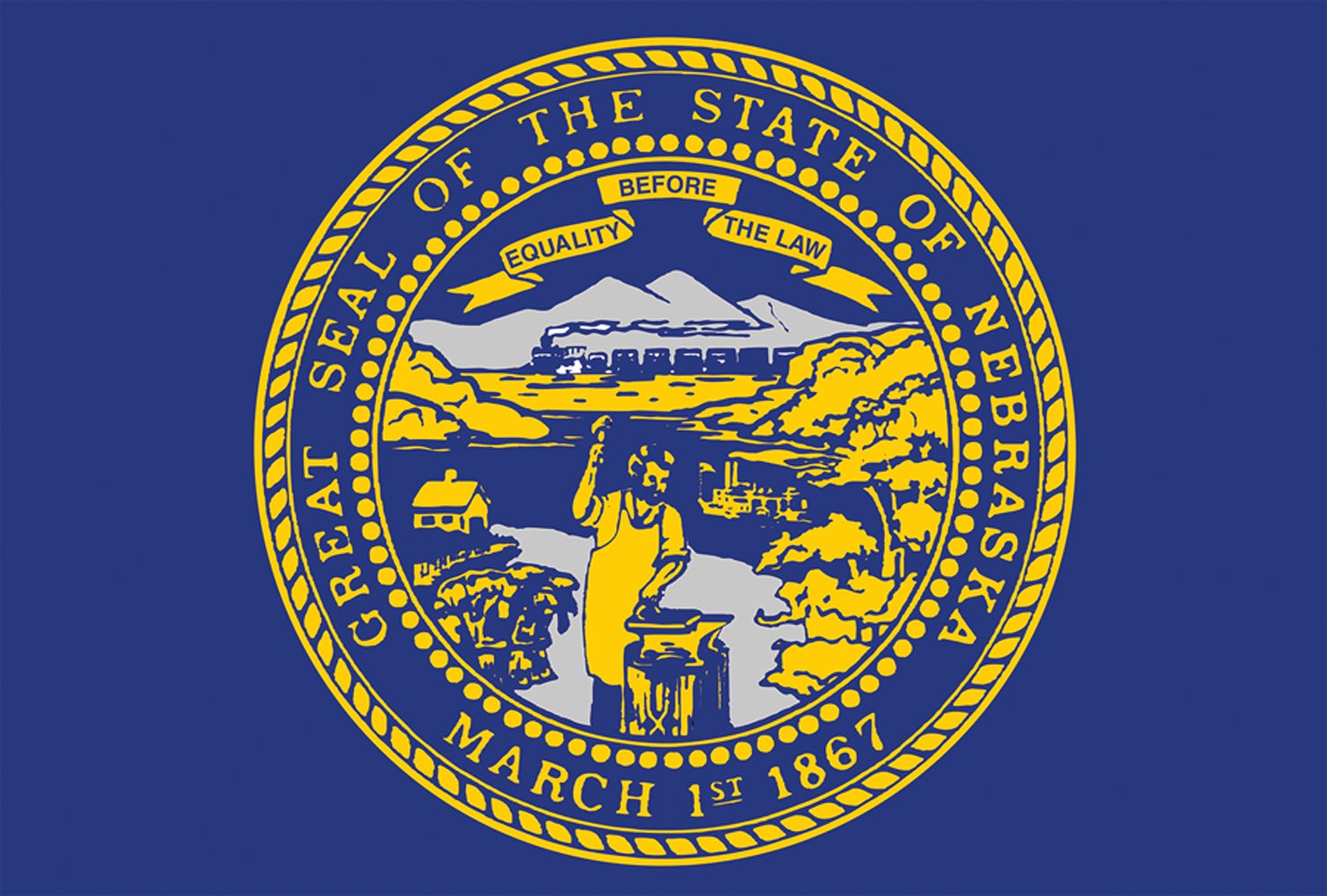Nebraska State Flag 12.5 x 18 Inch - Outdoor Garden Decorative Flag for Home, Yard, and Patio | Durable All-Weather USA-Made Flag for Seasonal and Year-Round Display