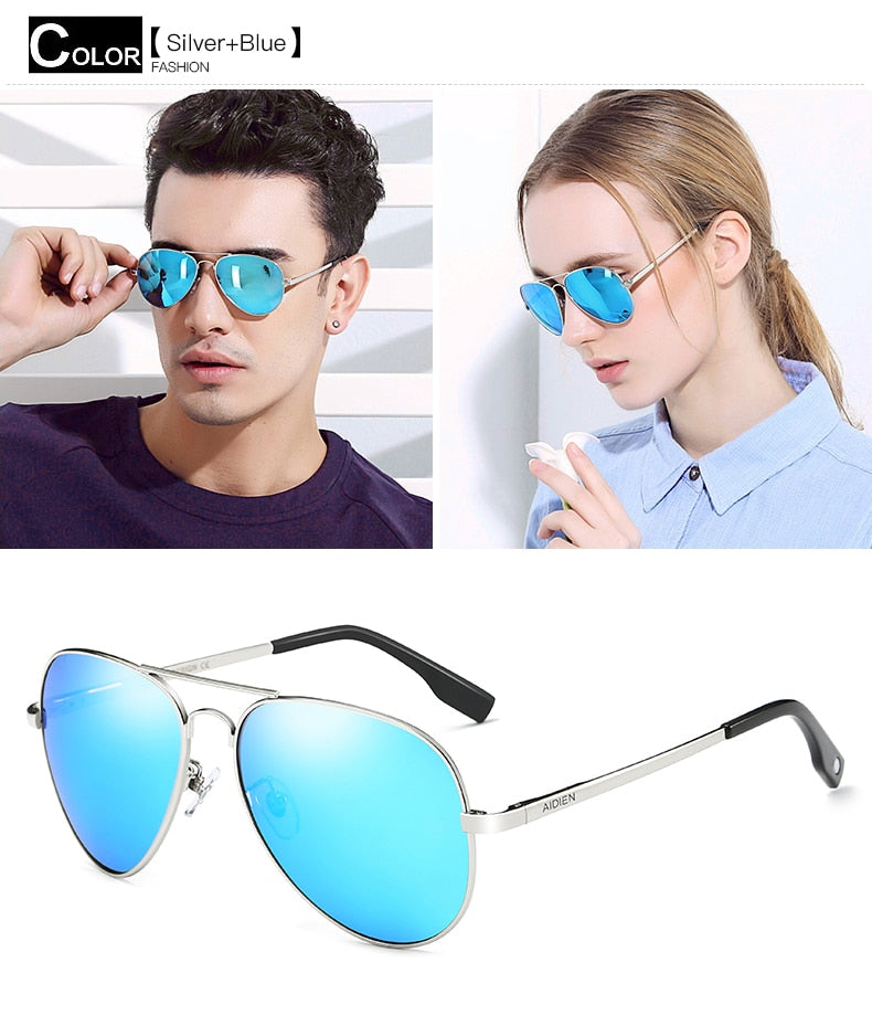 Aidien Unisex Full Rim Alloy Oval Myopic Reading Glasses Sunglasses 6606 - Stylish Prescription Eyewear for Reading & Outdoor Use