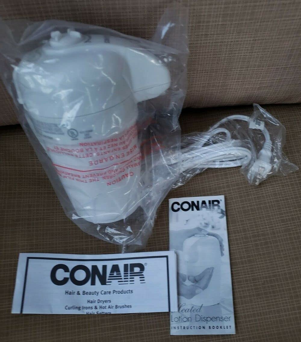 Conair HLD20P Heated Lotion Dispenser - Warm Moisturizer for Dry Skin Care at Home & Spa | Perfect for Winter Hand & Body Lotion Application