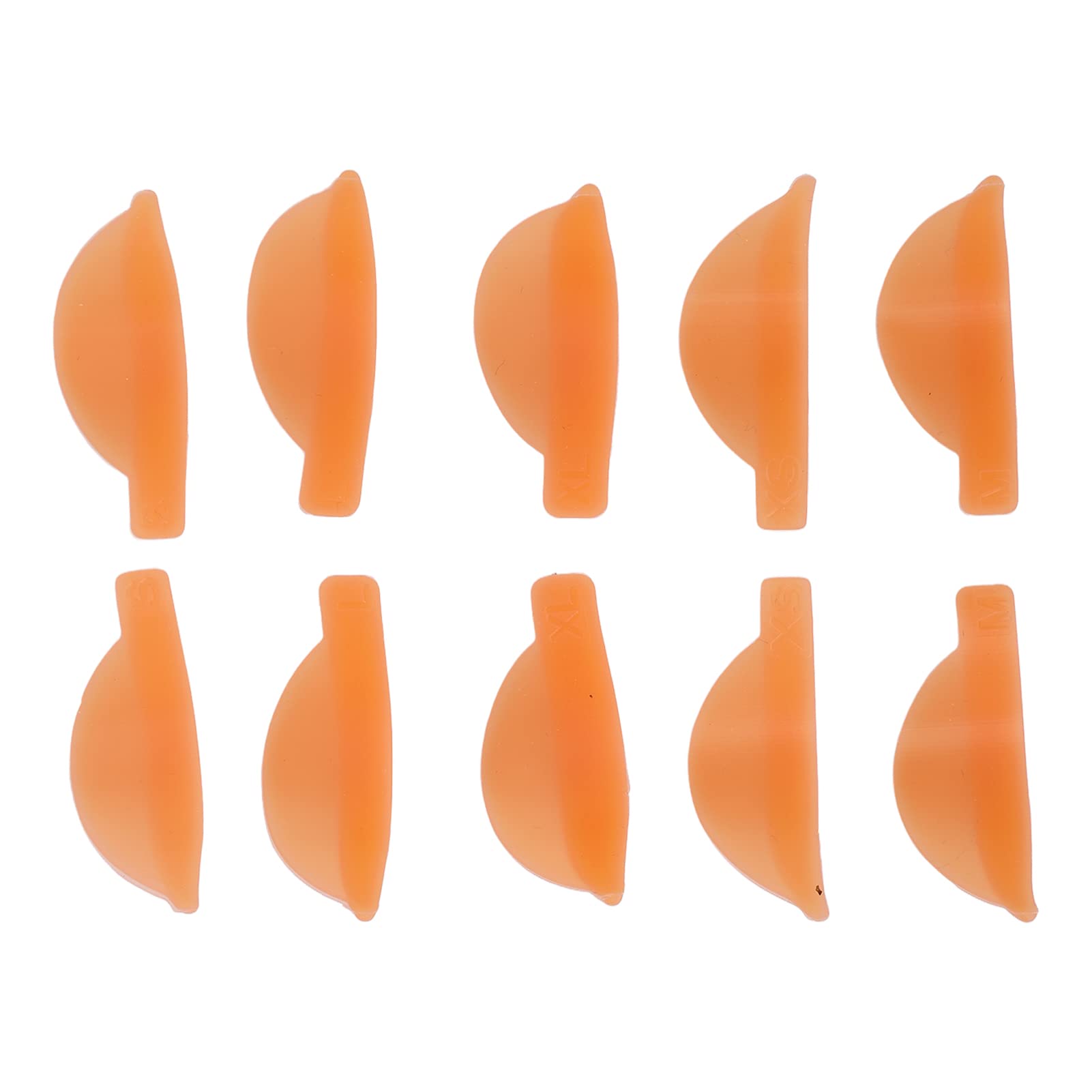 Professional Silicone Lash Perm Pads - Reusable 5 Pairs Multi-Size Eyelash Lift Pads for Men & Women - Perfect for Beauty Salons & DIY Lash Lifts at Home