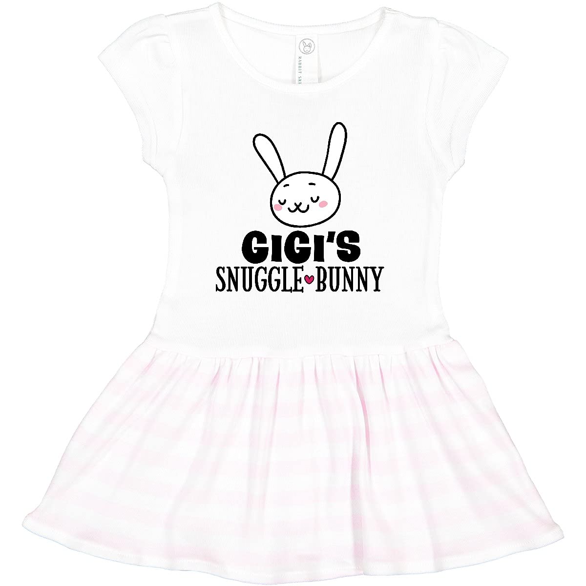 Inktastic Gigi Snuggle Bunny Easter Outfit - Adorable Toddler Dress for Girls, Baby Bunny Costume for Easter Sunday, Spring Photoshoot & Holiday Celebrations