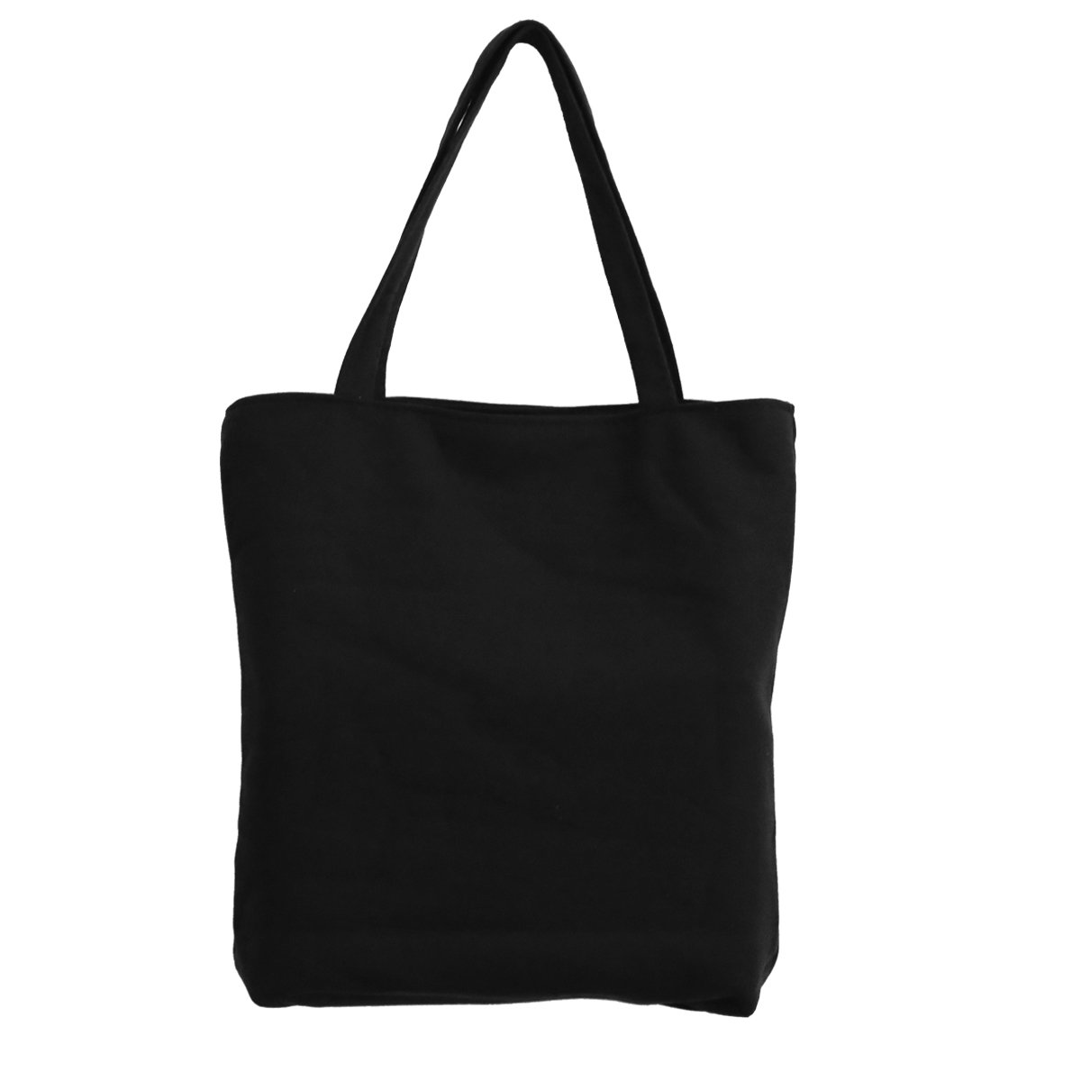 Stylish Music Notes Printed Canvas Tote Bag - Reusable Eco-Friendly Grocery & Shopping Shoulder Bag for Women & Girls (Black) - Perfect Gift for Musicians, Students & Fashion Lovers
