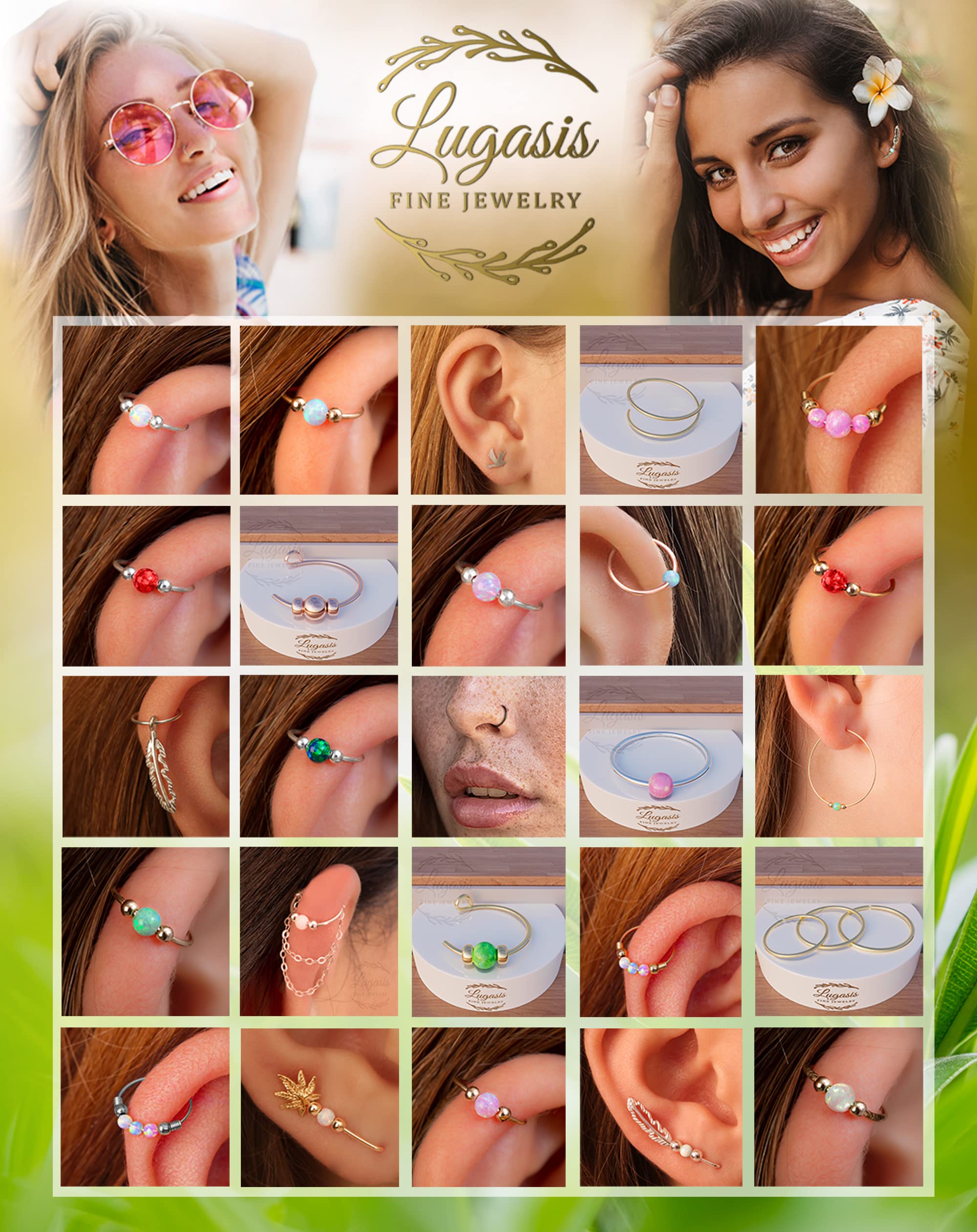 20G Tiny Silver Cat Cartilage Earrings - 8mm Helix Hoop Piercing Jewelry for Women | Perfect for Everyday Wear, Parties & Gifts