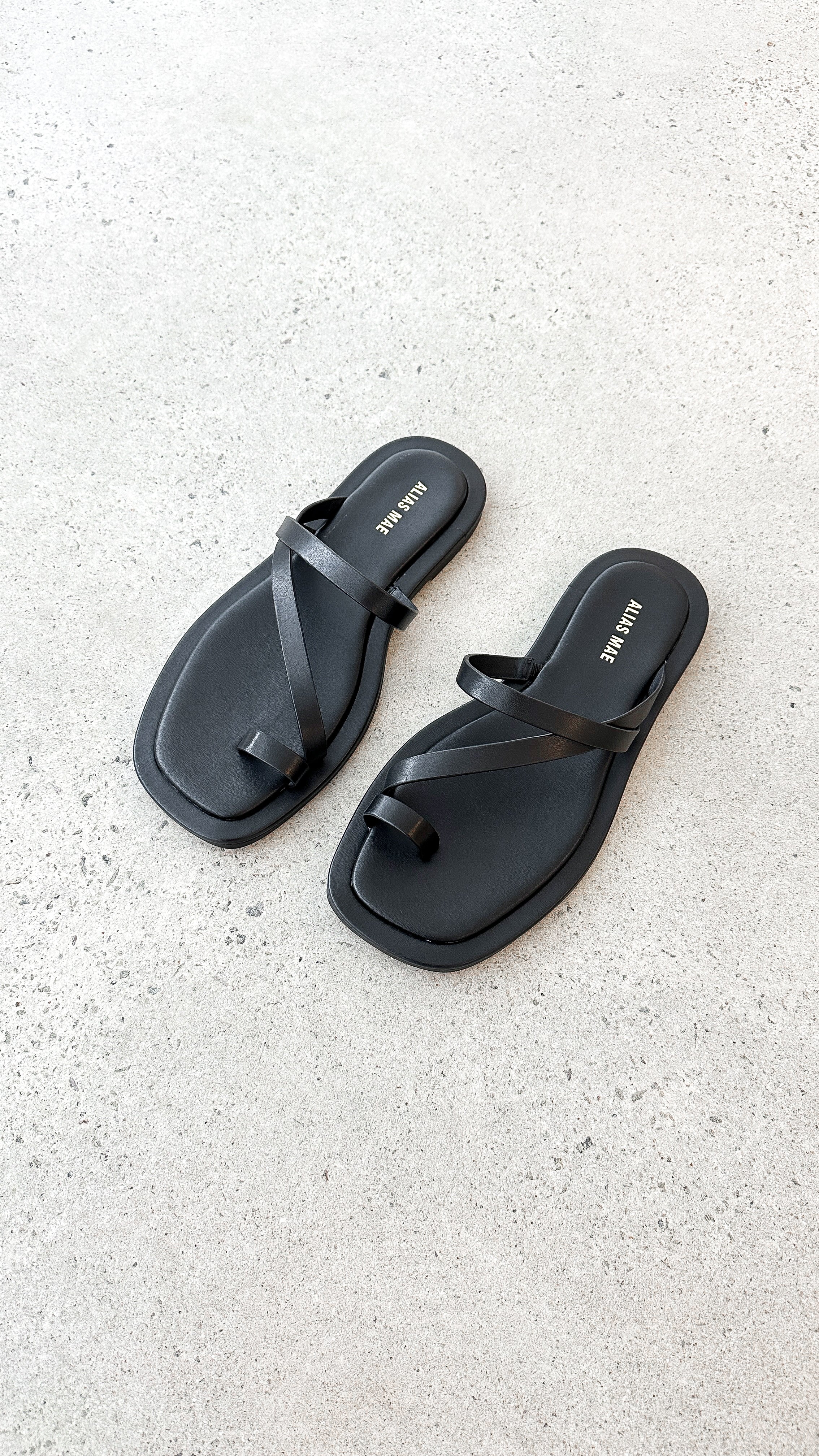 Kendra Sandal Women's Black Leather Comfortable Casual Sandals for Walking, Travel & Summer Outfits