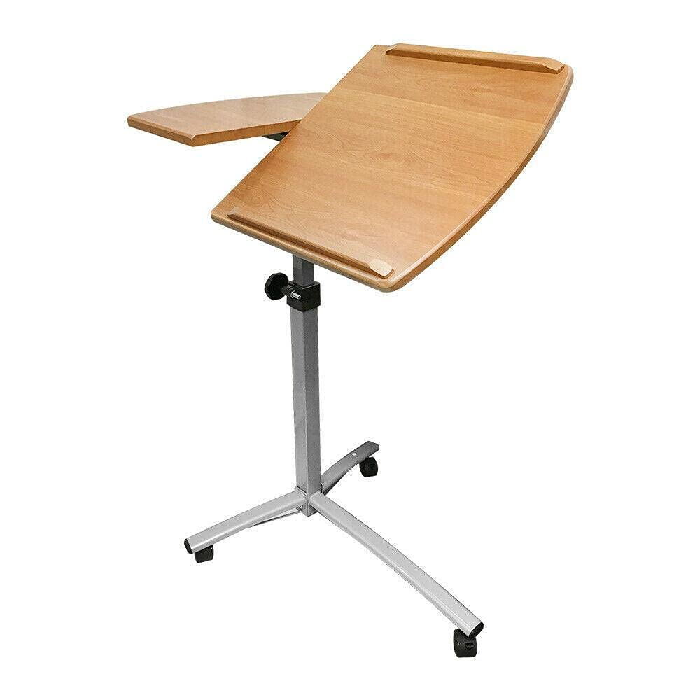 Adjustable Rolling Laptop Desk Cart 26-40