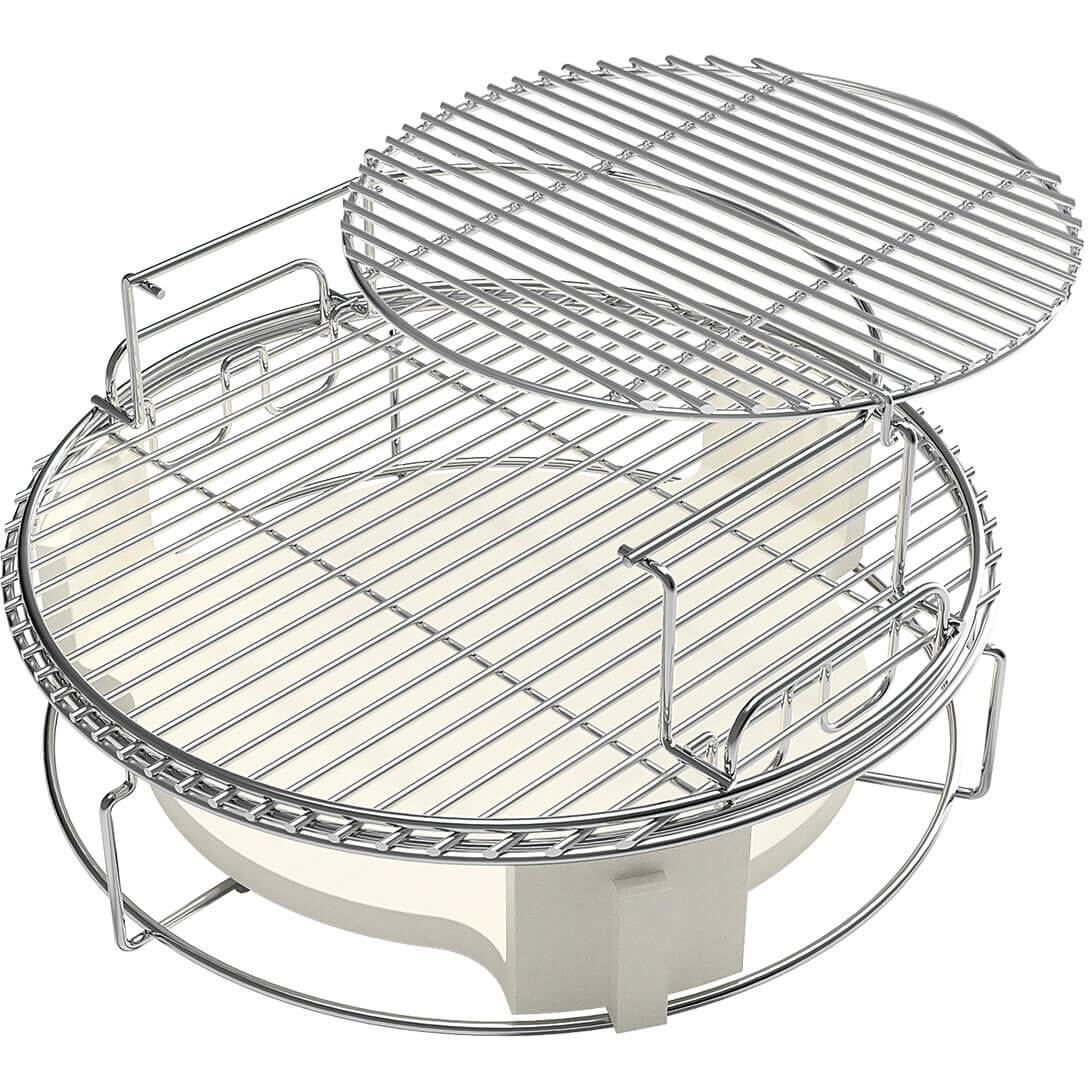 Big Green Egg Eggspander Kit for Large Egg - Multi-Level Grilling & Smoking Accessory - Perfect for BBQ, Roasting & Outdoor Cooking (Model 120762)