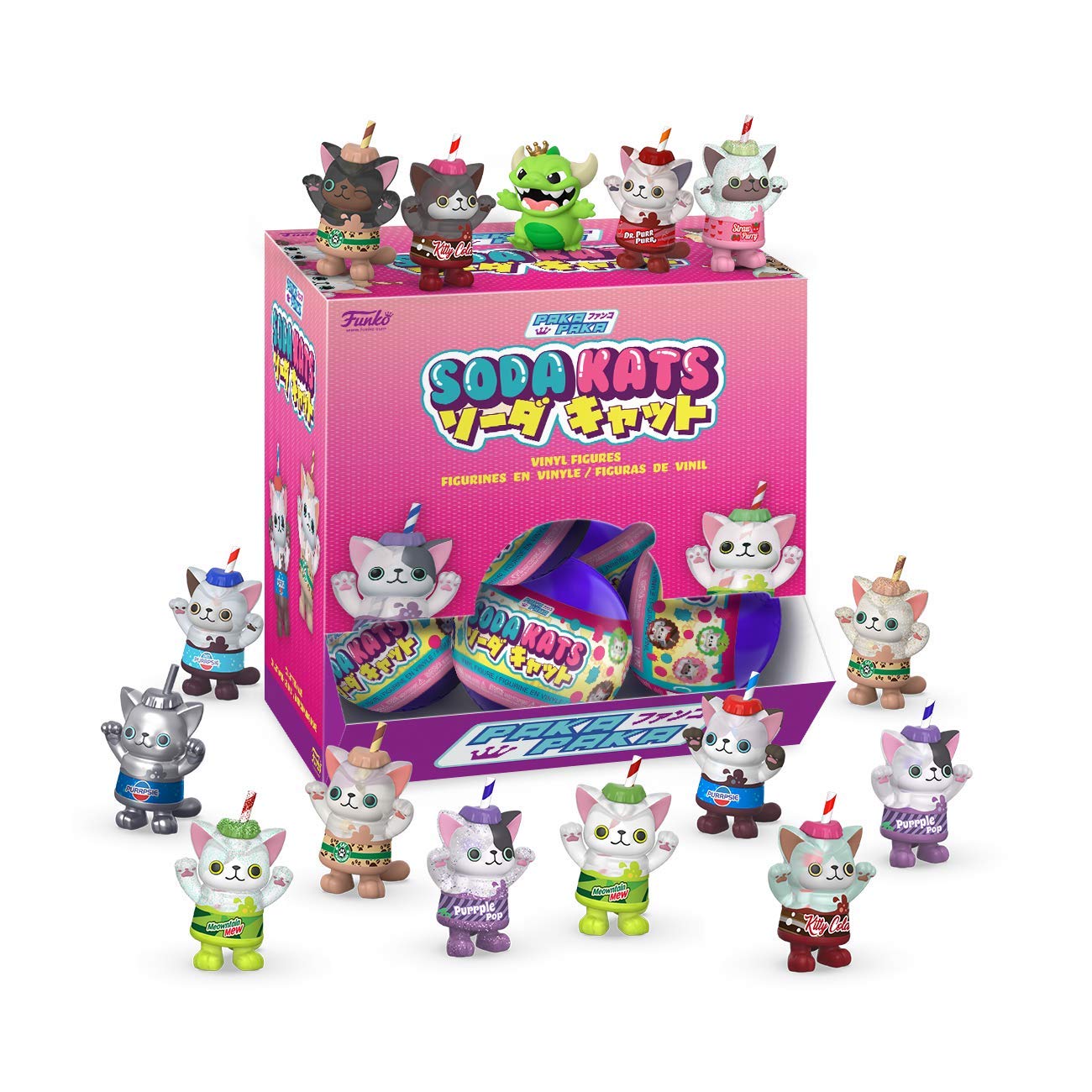 Funko Paka Paka Soda Kats Blind Capsule - Mystery Collectible Figure (Multicolor) for Anime Fans & Toy Collectors - Perfect for Display, Gifts & Surprise Unboxing Fun