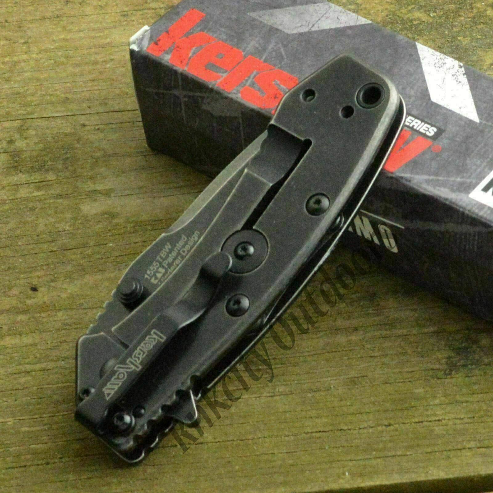 Hinderer Cryo 8Cr13MoV Blackwash Tanto Folding Knife - Framelock Pocket Knife for EDC, Outdoor Survival & Tactical Use
