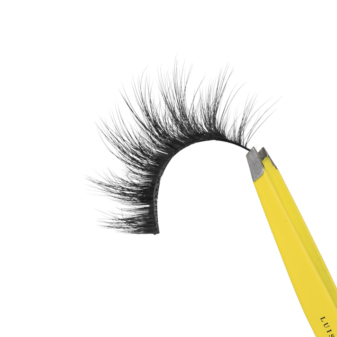 Lucia Faux Mink Lashes - JLash x Luis Torres Vol 3 - Natural Looking False Eyelashes for Dramatic Eye Makeup - Perfect for Parties, Weddings & Special Occasions