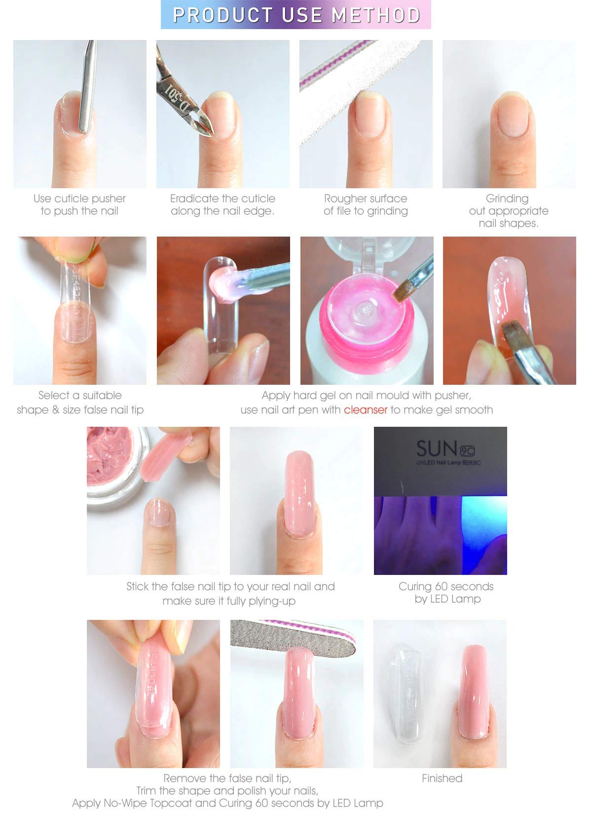 Venalisa 15ml Hard Jelly Builder Gel for Nail Extensions - DIY French Nail Art, Poly Nail Gel, Clear Nail Extender (1724_Clear) - Perfect for Salon & Home Manicures, Nail Strengthening & Length Building